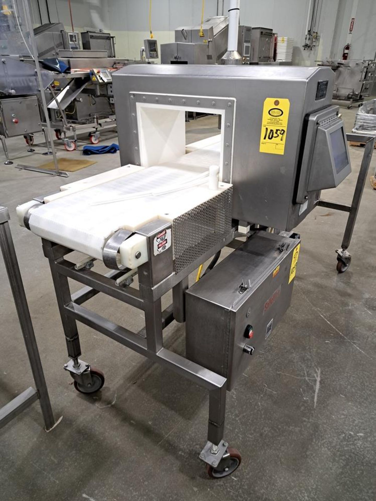 Mettler Toledo Safeline Metal Detector, 14" W X 10" T aperture, 10" W X 6' L portable conveyor, - Image 2 of 5