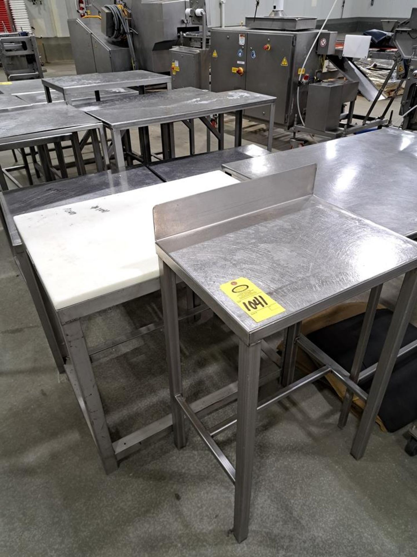 Lot (15) Stainless Steel Tables, (1) Stainless Steel Parts Cart: Required Loading Fee $400.00, - Image 4 of 6