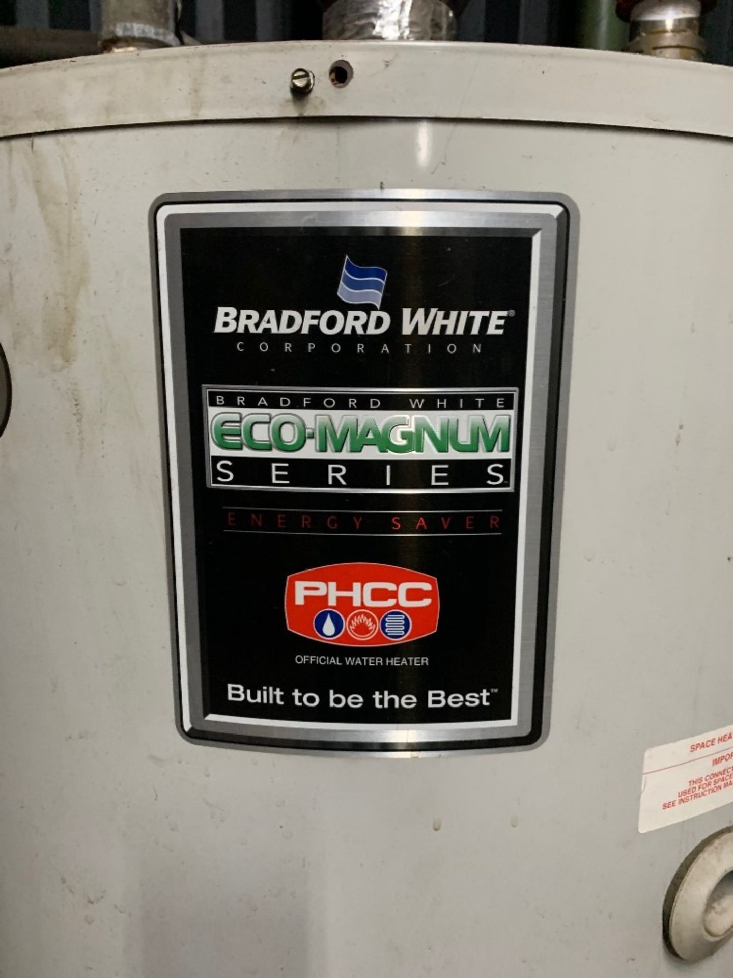 Bradford White Mdl. ULG2100H853N Hot Water Heater, 100 gallons, Ser. #ML36972089, natural gas: - Image 2 of 3