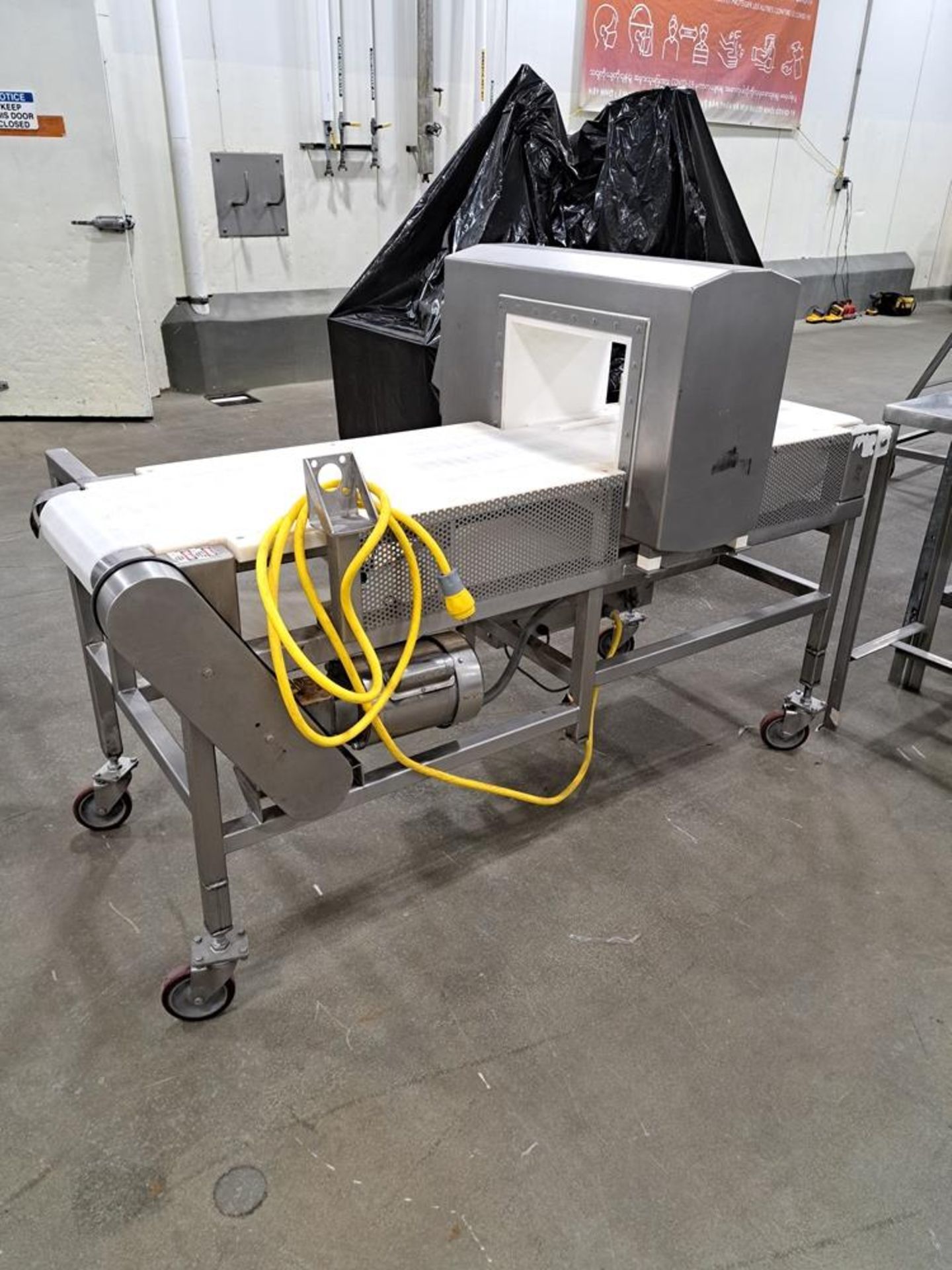 Mettler Toledo Safeline Metal Detector, 14" W X 10" T aperture, 10" W X 6' L portable conveyor, - Image 3 of 5