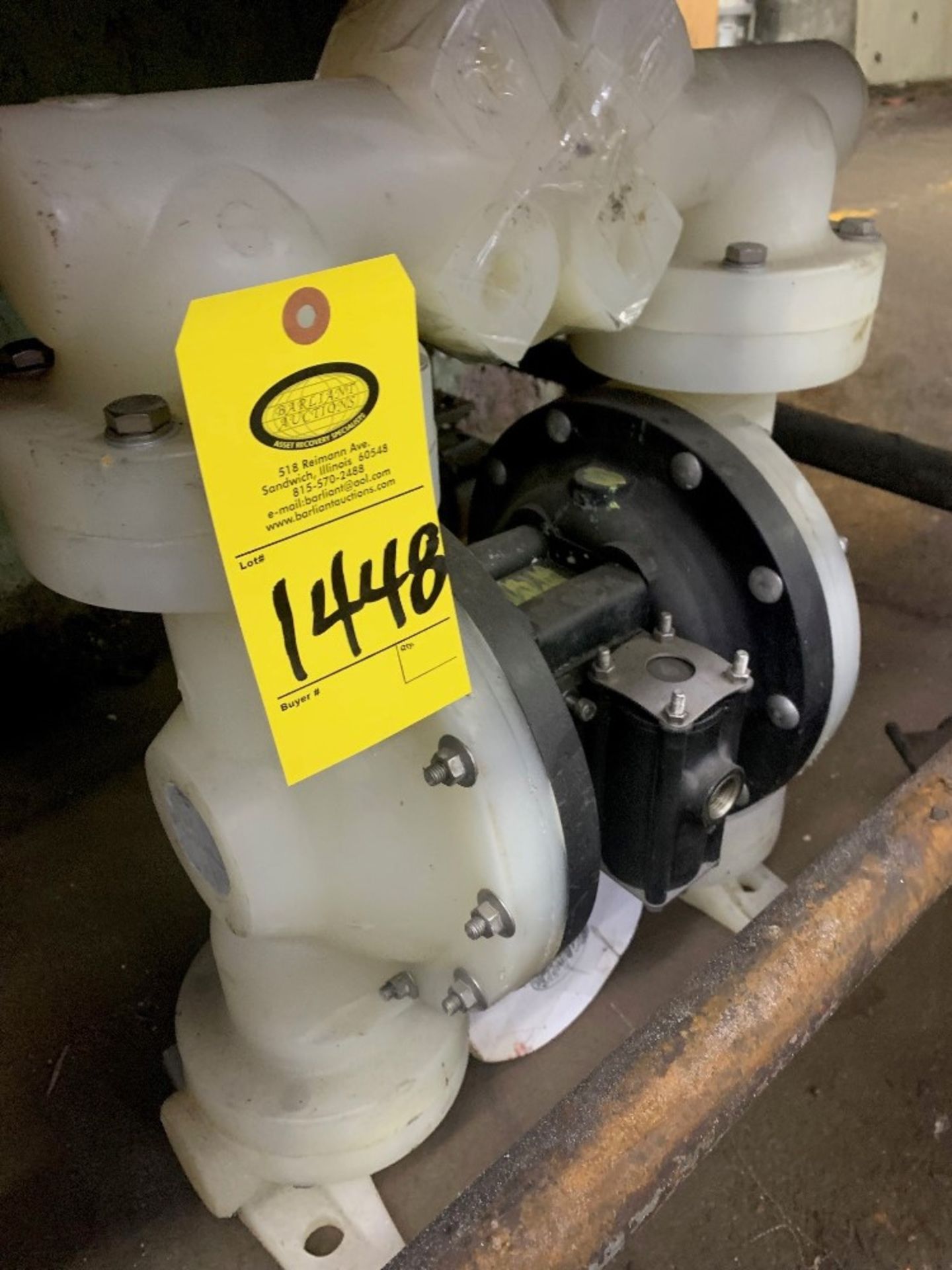 Diaphragm Pump: Required Loading Fee $50.00, Rigger-Norm Pavlish, Nebraska Stainless (402)540-8843 - Image 2 of 2