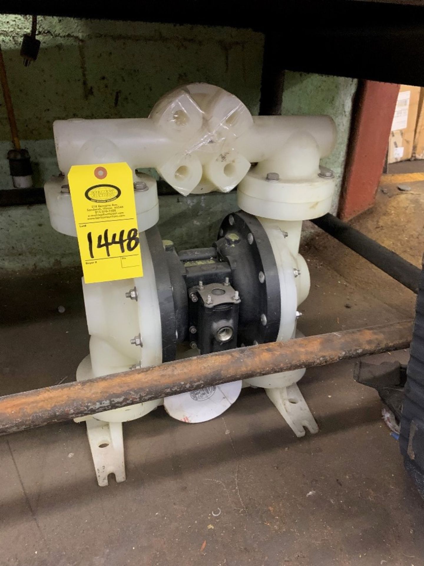 Diaphragm Pump: Required Loading Fee $50.00, Rigger-Norm Pavlish, Nebraska Stainless (402)540-8843