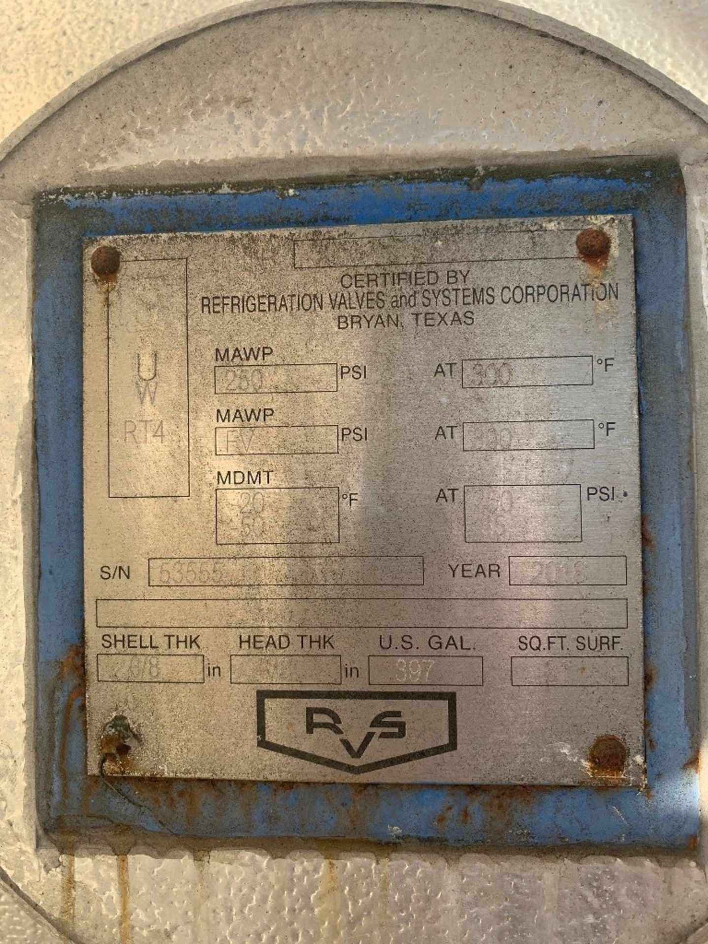 Omega Thermo Products, 250 PSIG., Kevion 8-Plate Chiller, Ser. #24694-1, MFg. 2018, Drawing # - Image 8 of 11