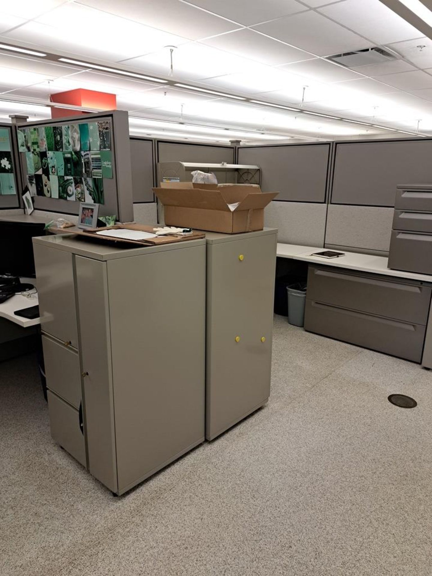 Herman Miller Cubicle Work Stations, 17' W X 50' L, (2) Work Stations per section, (12) Sections, - Image 12 of 25