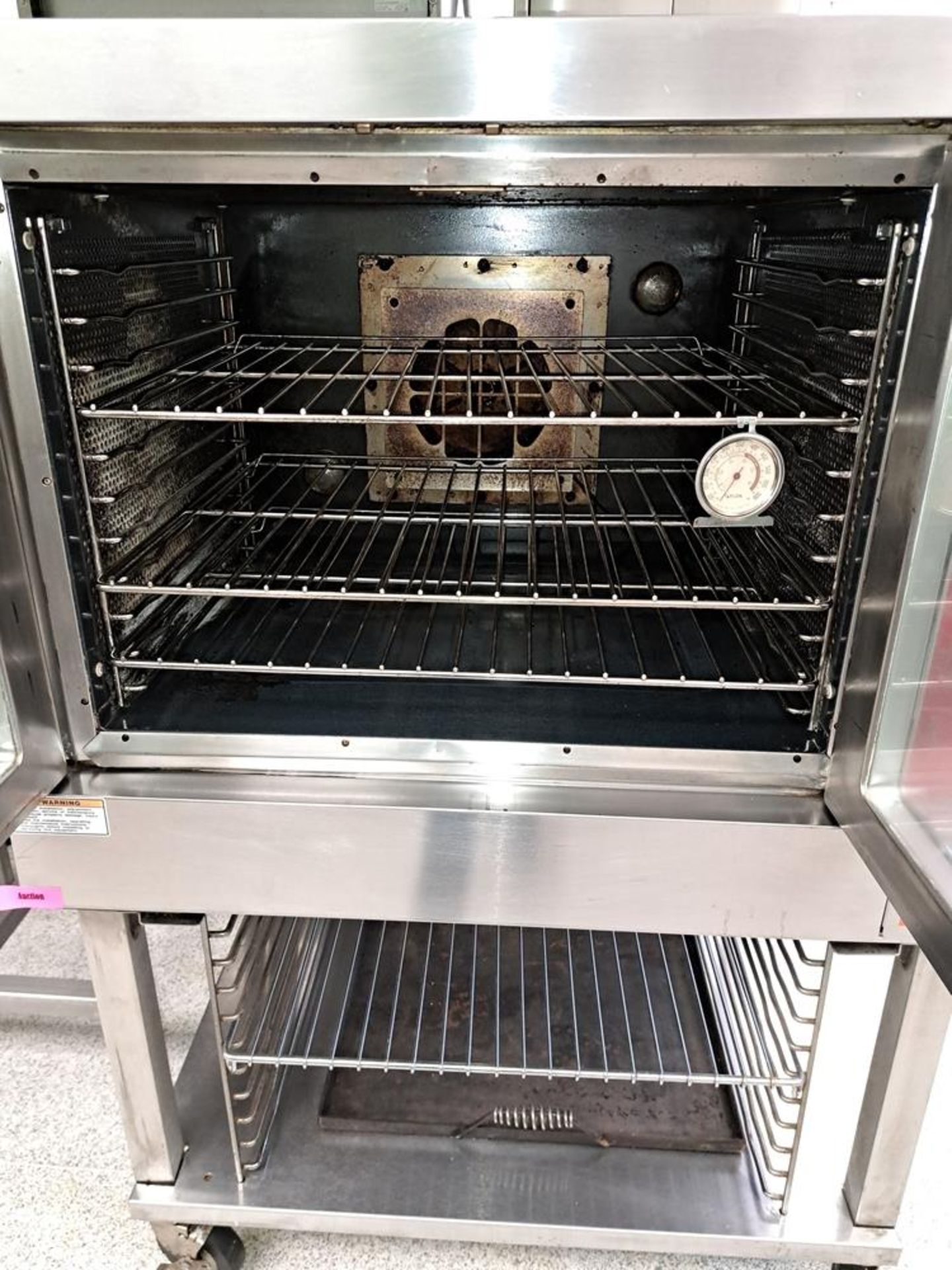 Vulcan Portable Oven on stainless steel stand, 2-door, 27" W X 20" D racks, electric, 40" W X 34" - Image 3 of 3