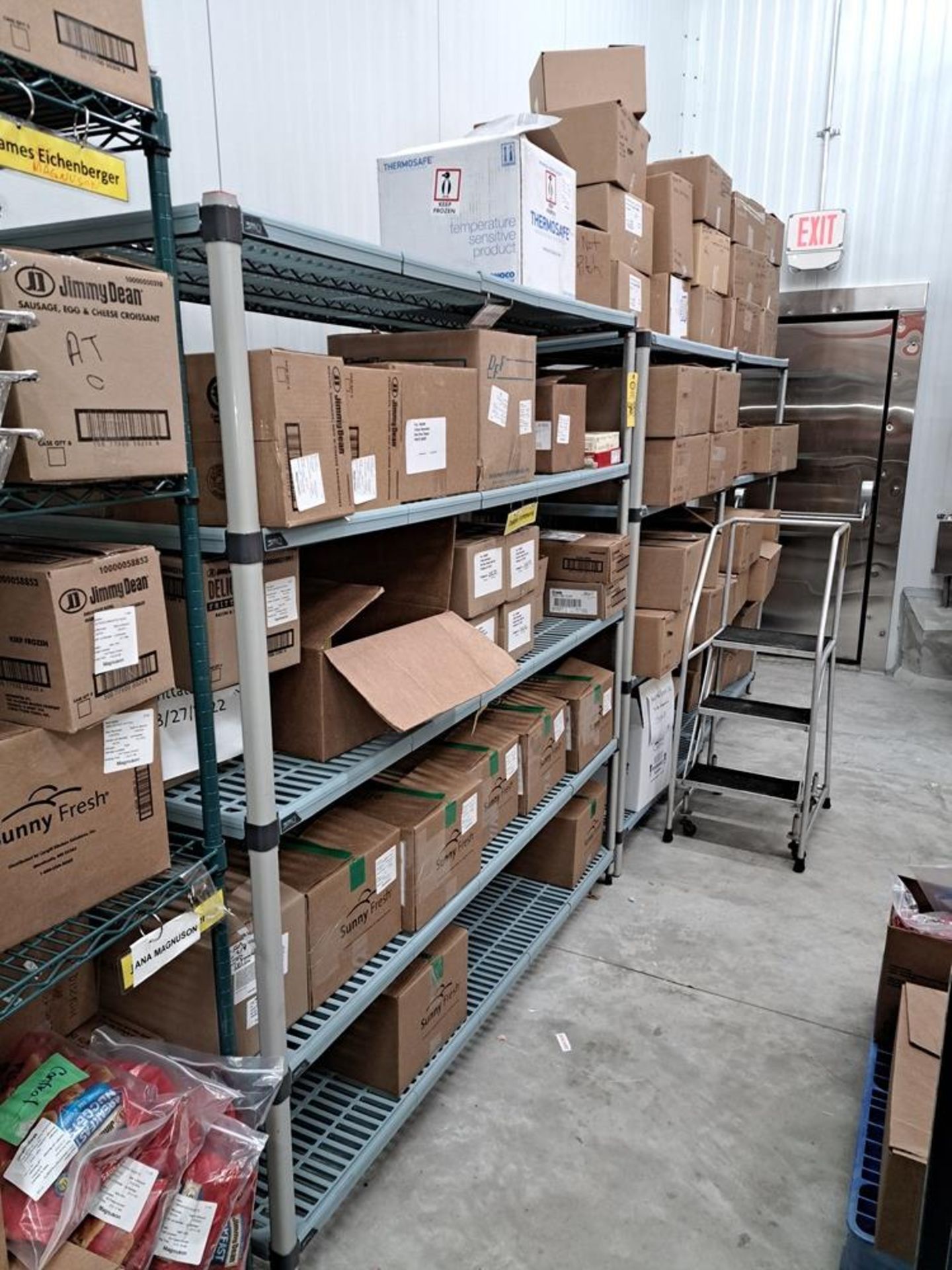 Lot (2) Plastic Shelving Units-Removal Is By Appointment Only-All Small Hand Carry Items-Removal