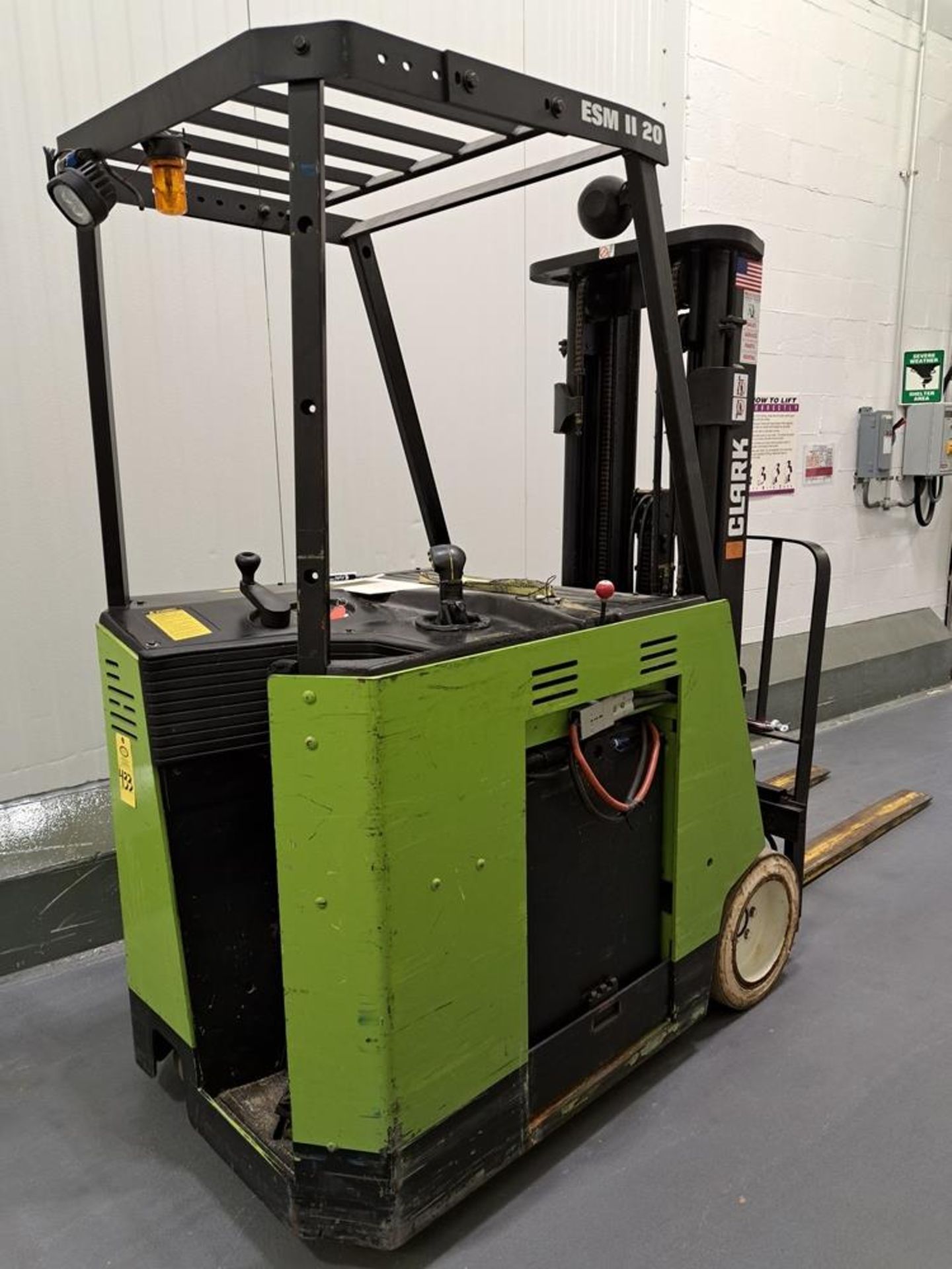 Clark Mdl. ESMI120 Stand Up Forklift, Ser. #ESM247-0002-9500, 36 volt battery, 3675 Lb. capacity, - Image 2 of 5