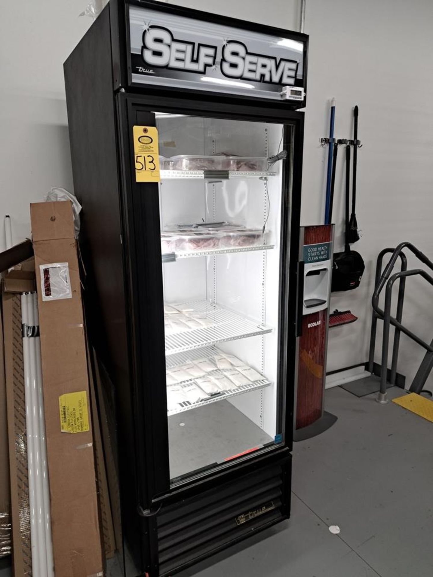 True Mdl. GDM-23 Refrigerator with glass front, Ser. #7159224-Removal Is By Appointment Only-All