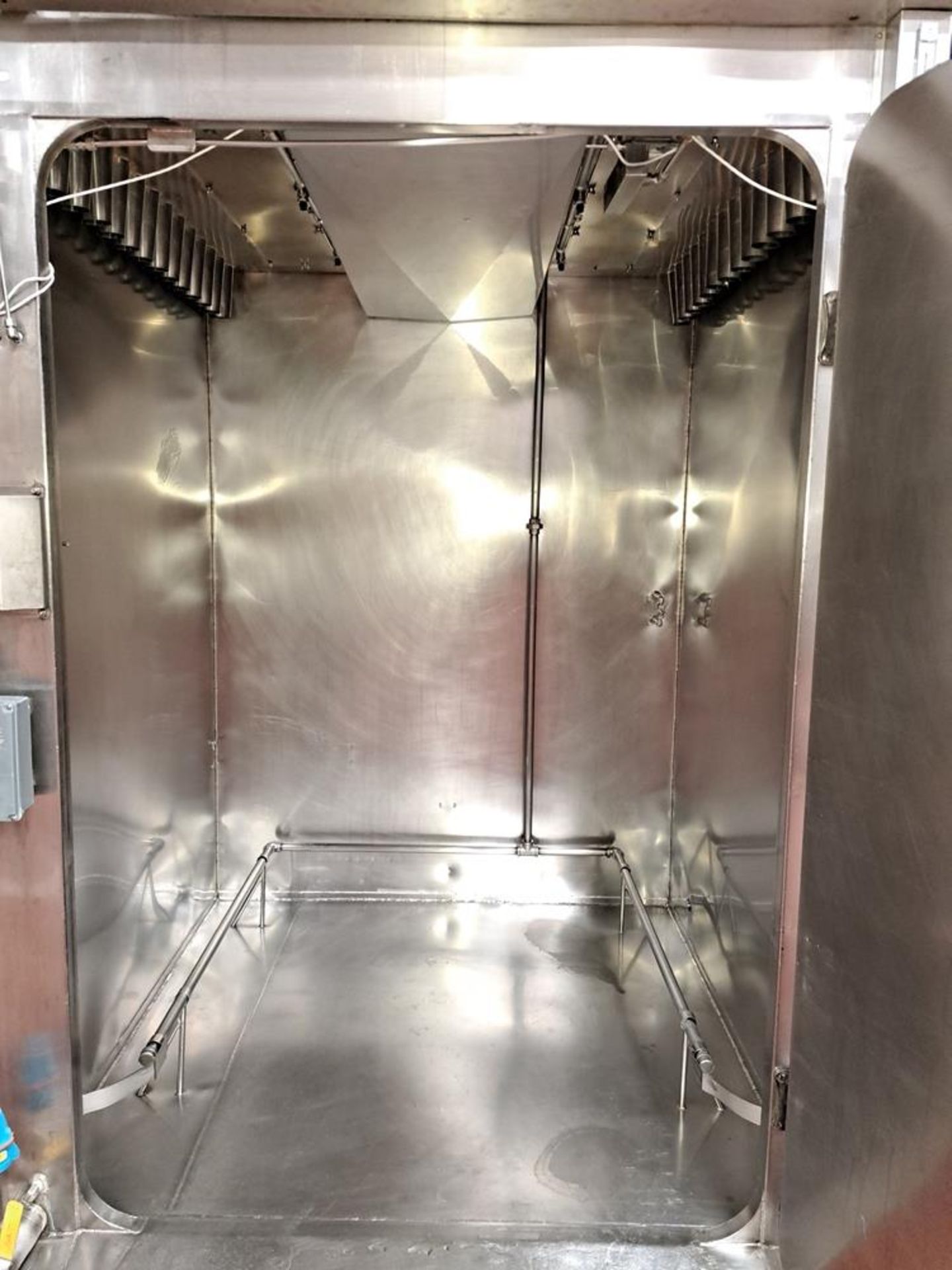 Alkar Mdl. 1000 Stainless Steel Single Cart Electric Smokehouse, Ser. #867708991E2-E075, 460 - Image 3 of 9