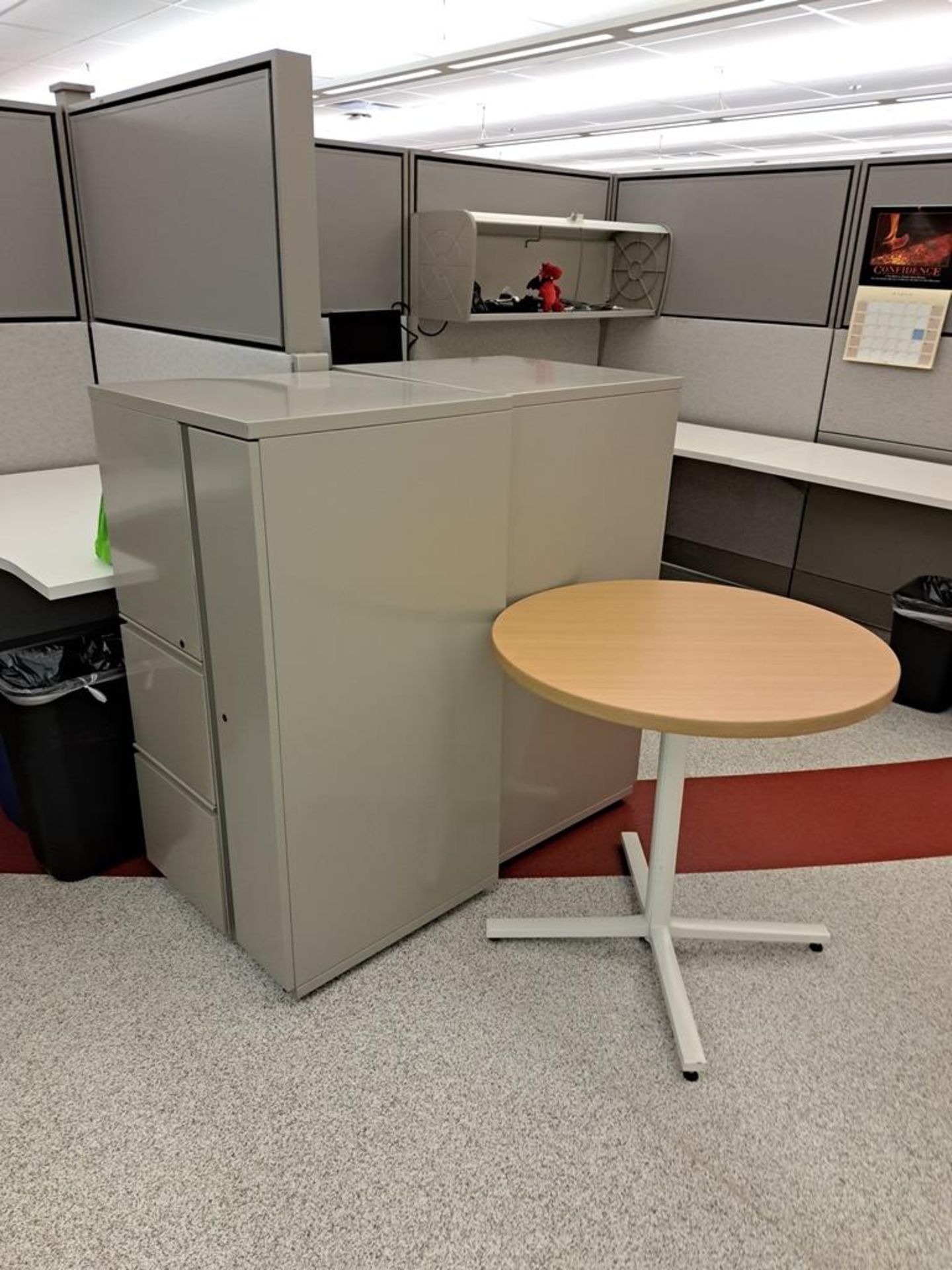 Herman Miller Cubicle Work Stations, 17' W X 50' L, (2) Work Stations per section, (12) Sections, - Image 4 of 25