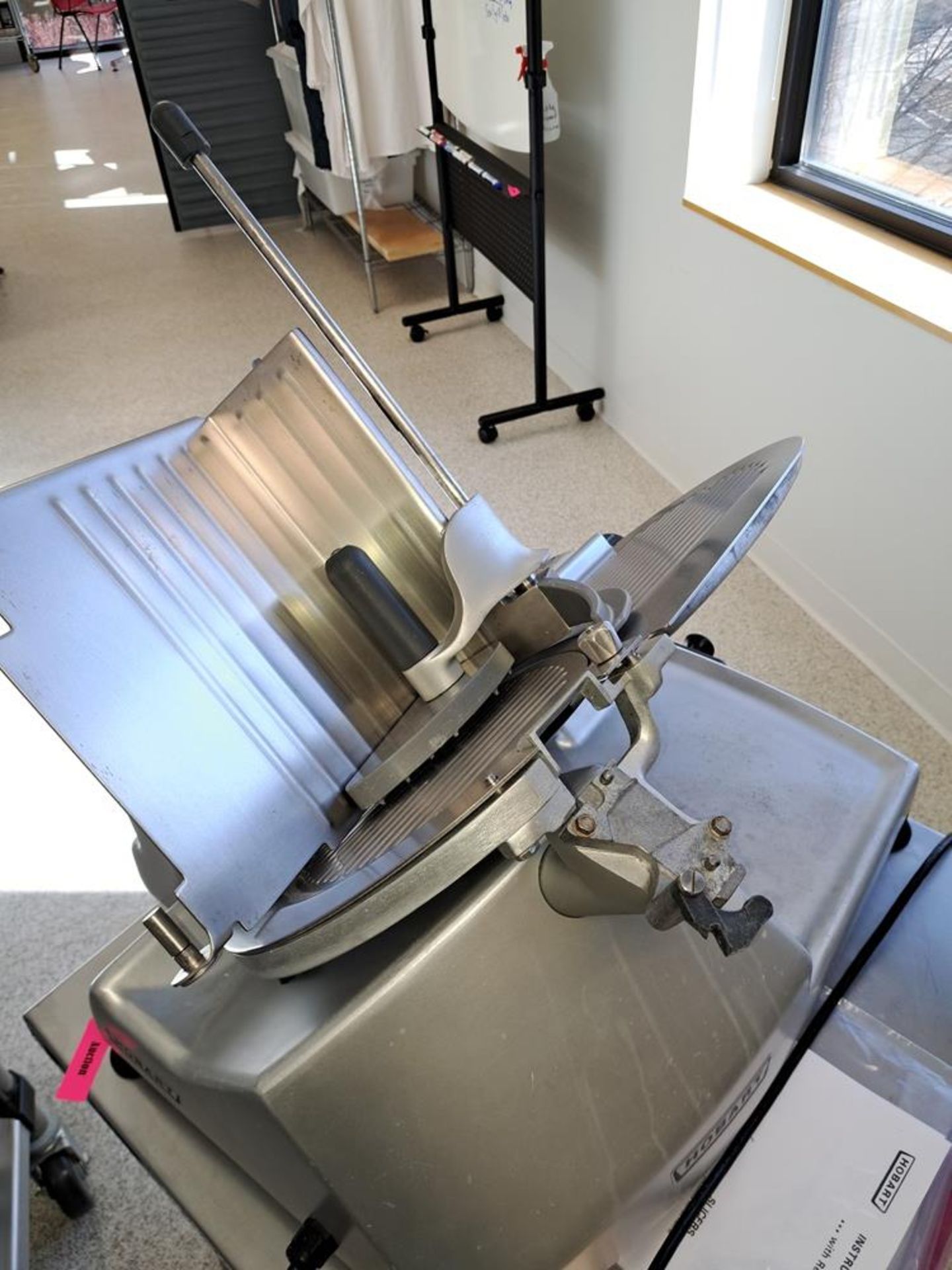 Hobart Mdl. 2812 Automatic Deli Slicer, Ser. #561-115-957, on stainless steel cart-Removal Is By - Image 2 of 3