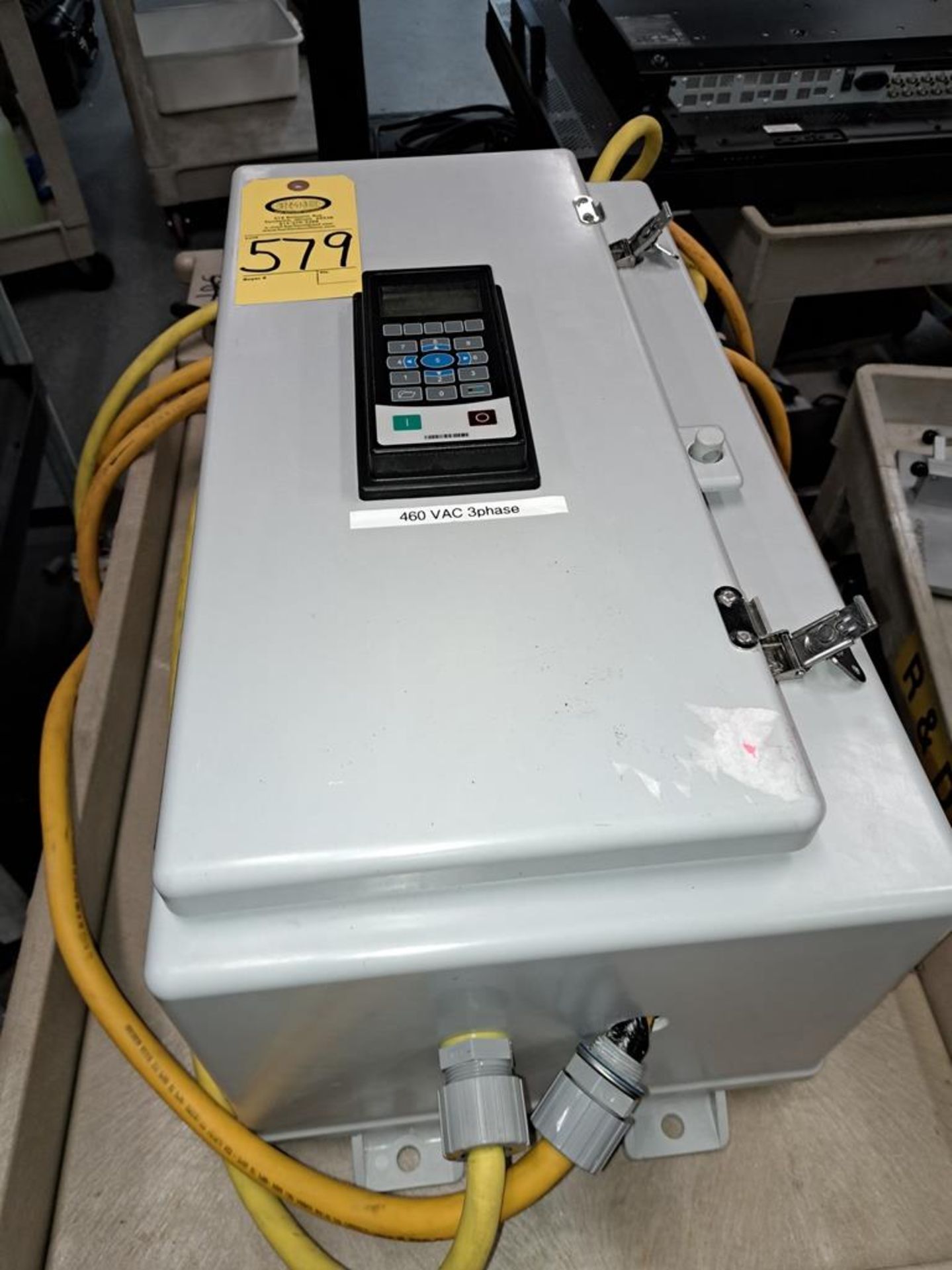 Allen Bradley Power Flex 753 in enclosure, digital readout with Acme Transformer, primary volts - Image 2 of 4