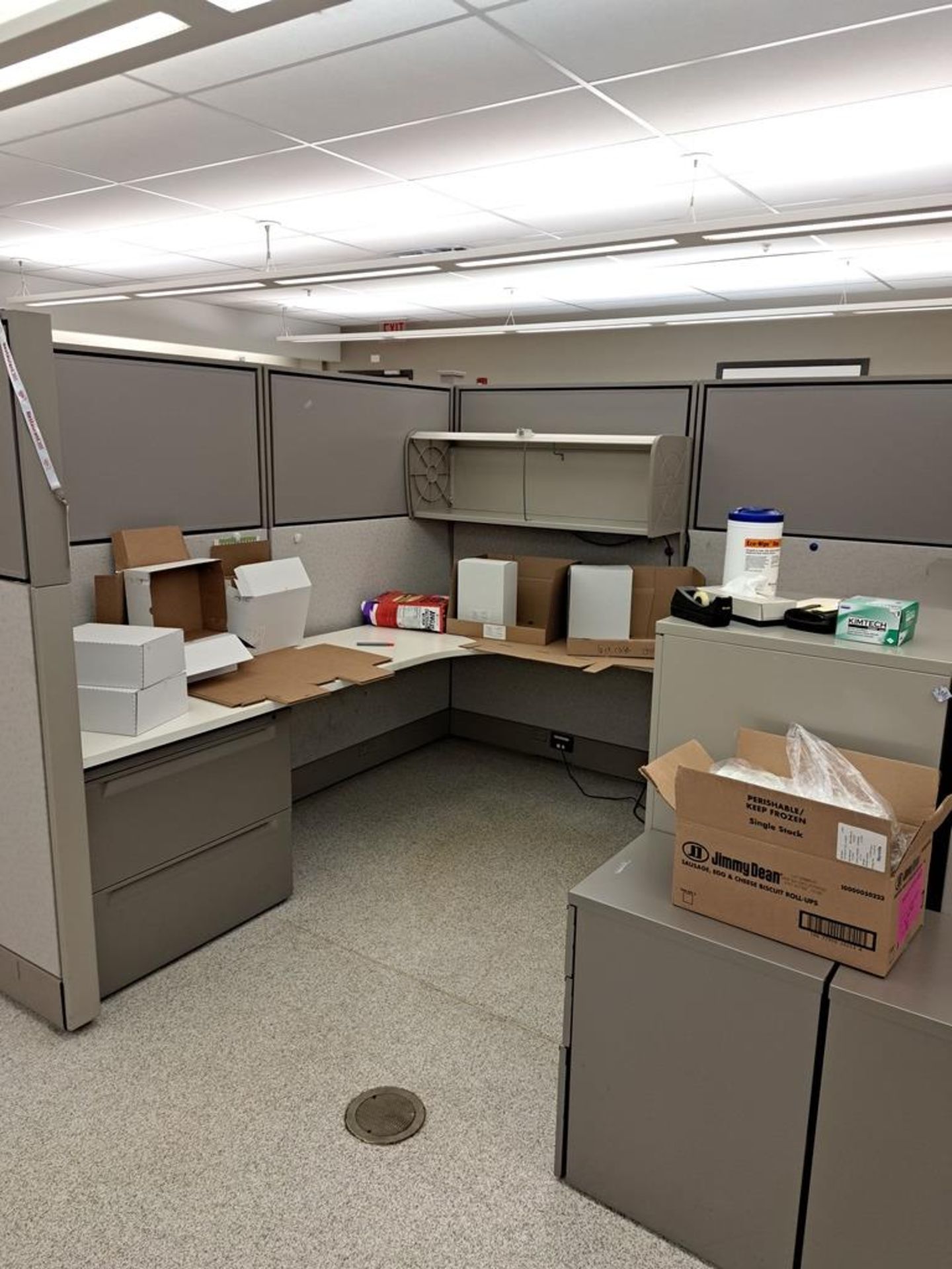 Herman Miller Cubicle Work Stations, 17' W X 50' L, (2) Work Stations per section, (12) Sections, - Image 24 of 25