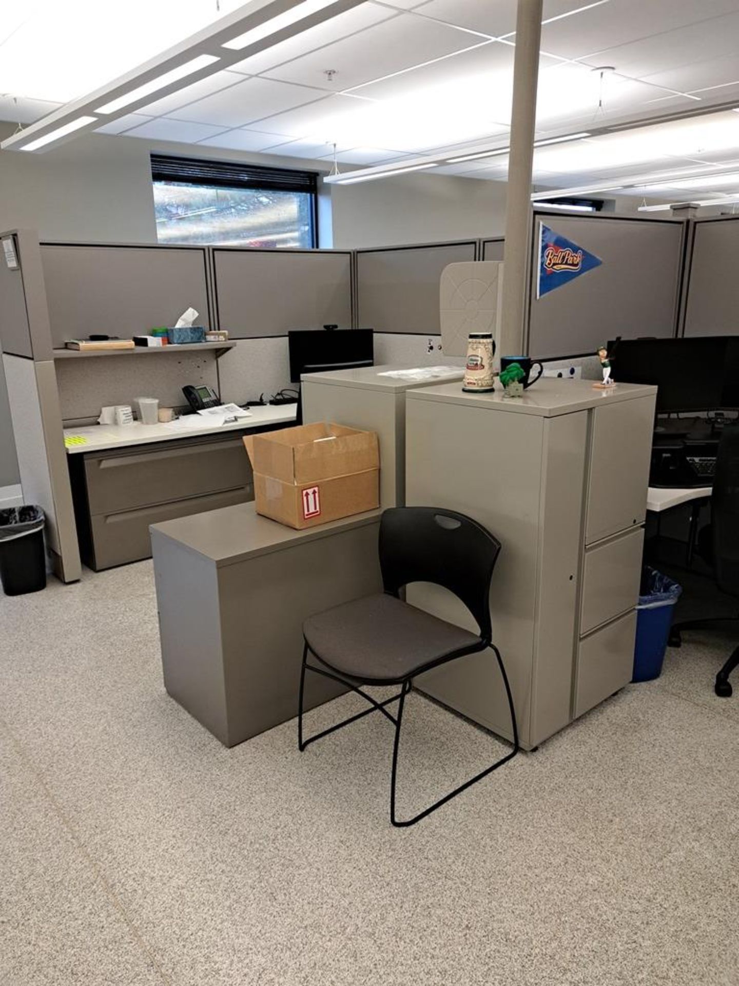 Lot Herman Miller Cubicle Work Stations, 17" W X 50' L, (2) Work Stations per section, (6) Sections, - Image 13 of 27