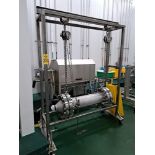 Kerkau Stainless Steel Heat Exchanger on cart, A/SA182, F304/3041, 10,600, C14021A, B1615, 10"