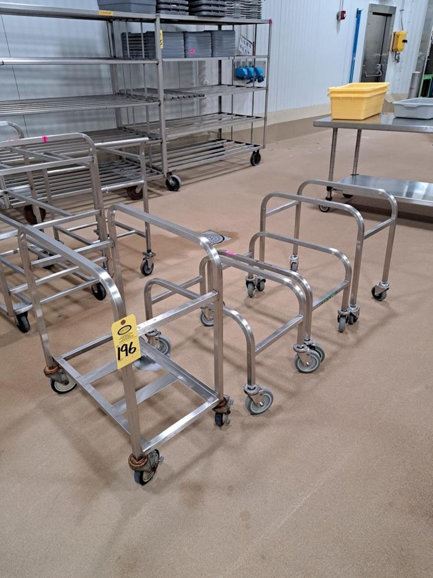 Lot (4) Stainless Steel Tote Racks-Removal Is By Appointment Only-All Small Hand Carry Items-