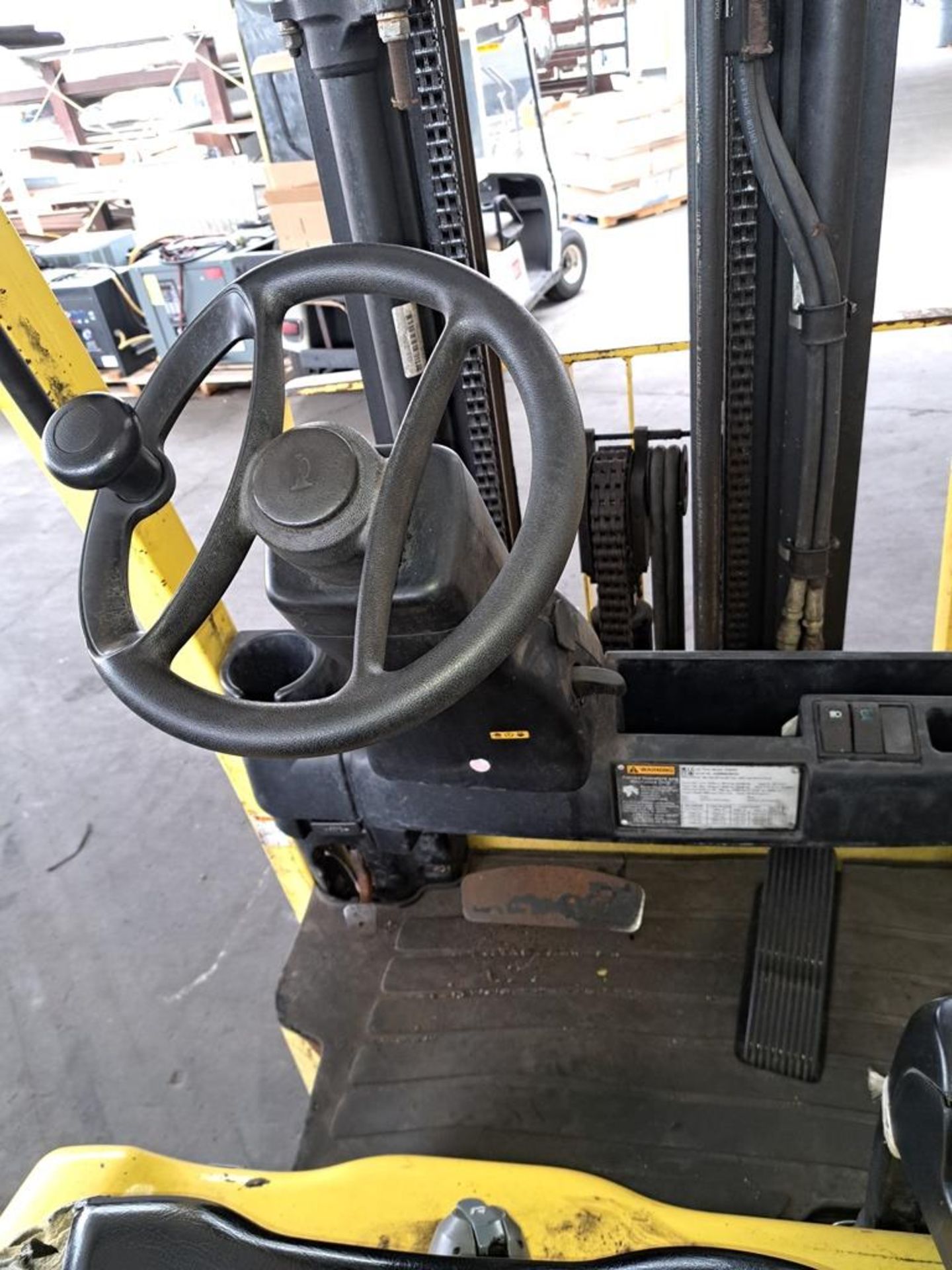 Hyster Mdl. E40XN Sit Down Forklift, Ser. #A269N02591M, 3450 Lb. capacity, 36 volt battery, side - Image 5 of 5