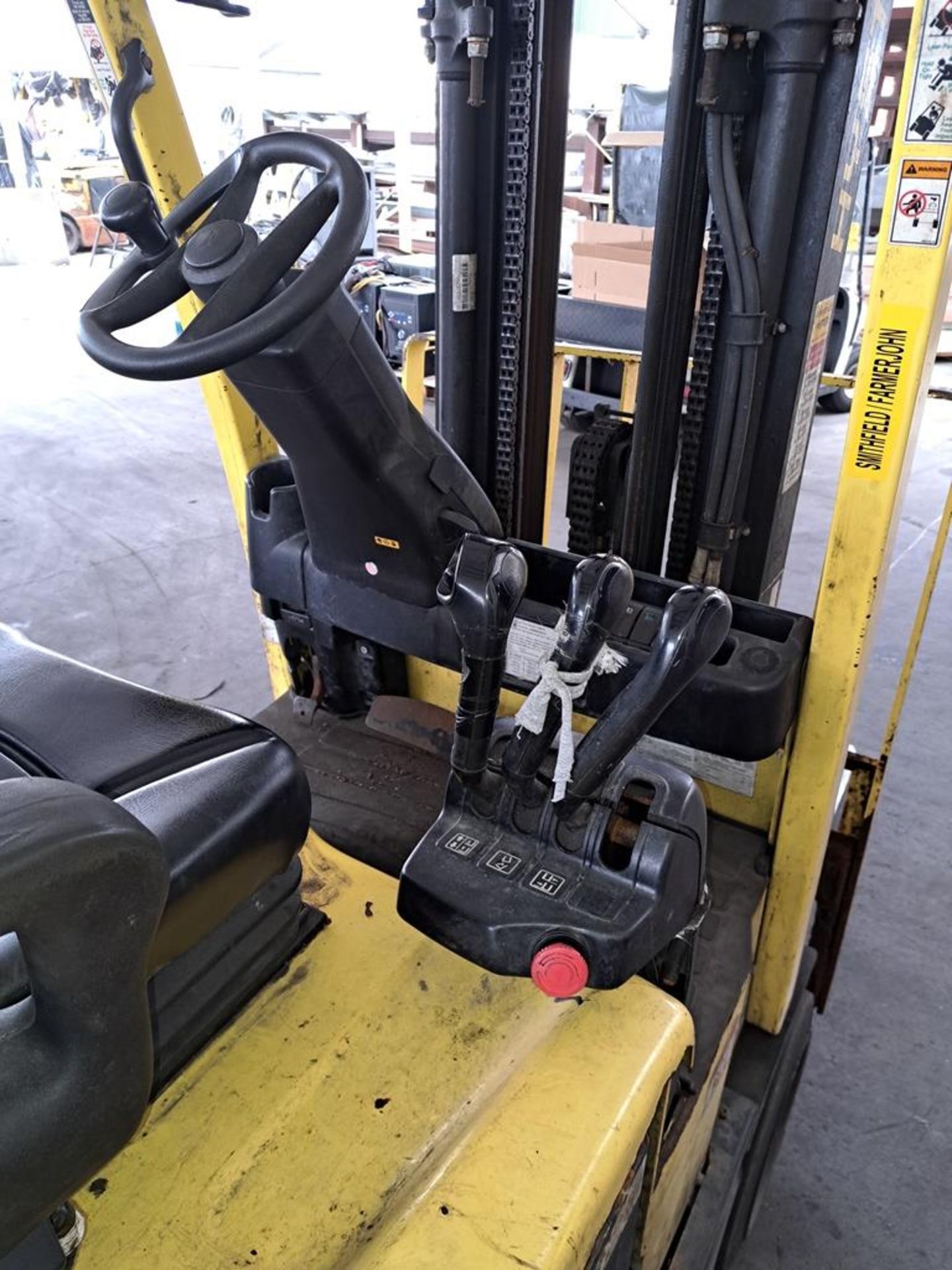 Hyster Mdl. E40XN Sit Down Forklift, Ser. #A269N02591M, 3450 Lb. capacity, 36 volt battery, side - Image 4 of 5