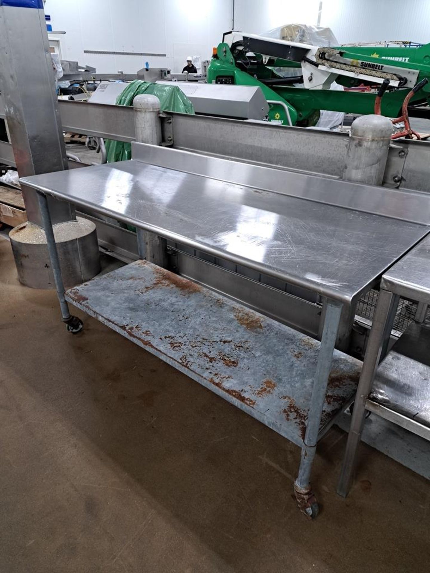 Lot Stainless Steel Table, (1) 30" W X 6' L X 39" T, (1) 26" W X 39" L X 39" T (Located in - Image 2 of 3