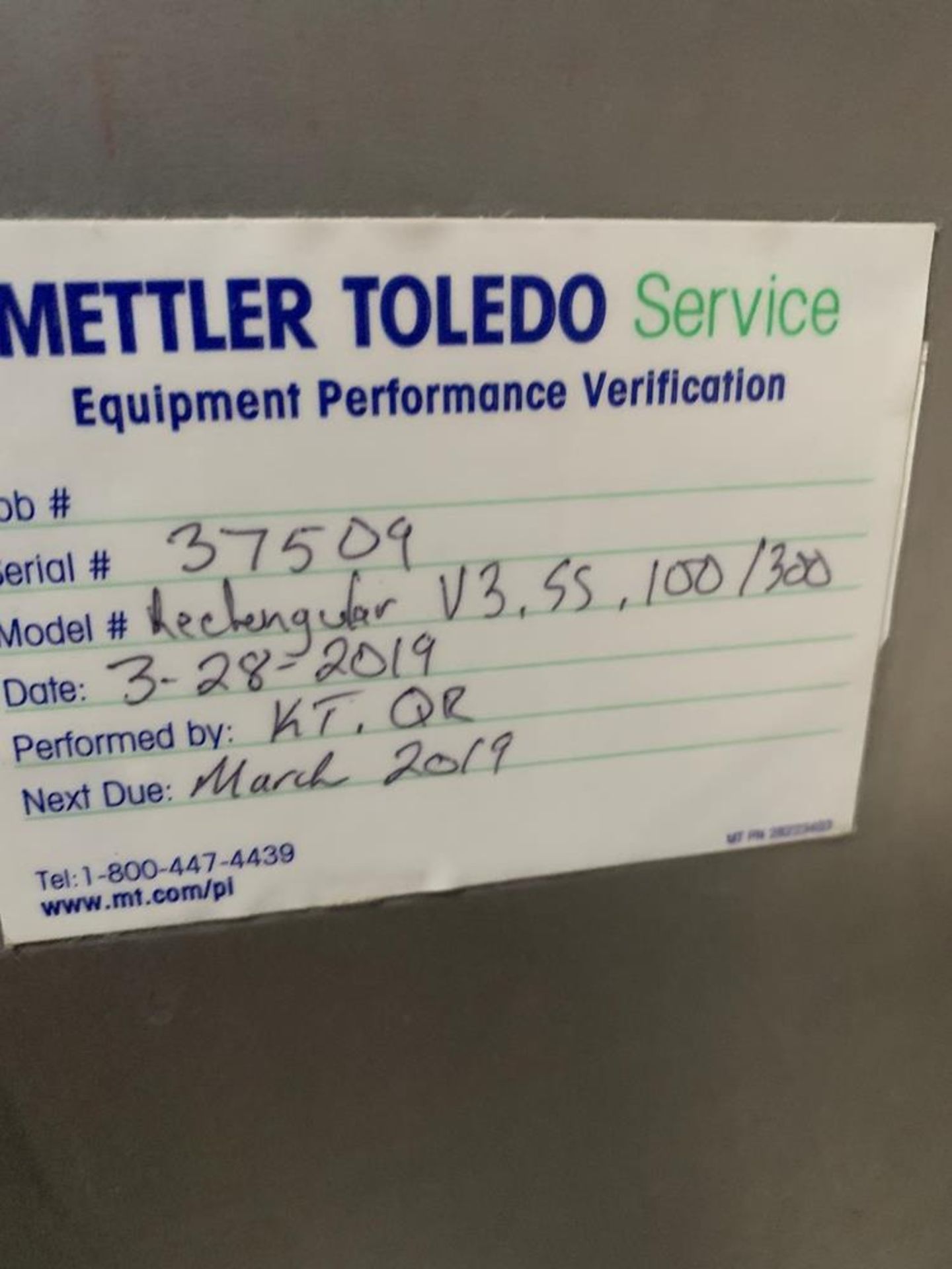 Mettler Toledo Metal Detector, 21 1/2" W X 4" T opening (Located in Mt. Pleasant, IA)-ALL - Image 7 of 7