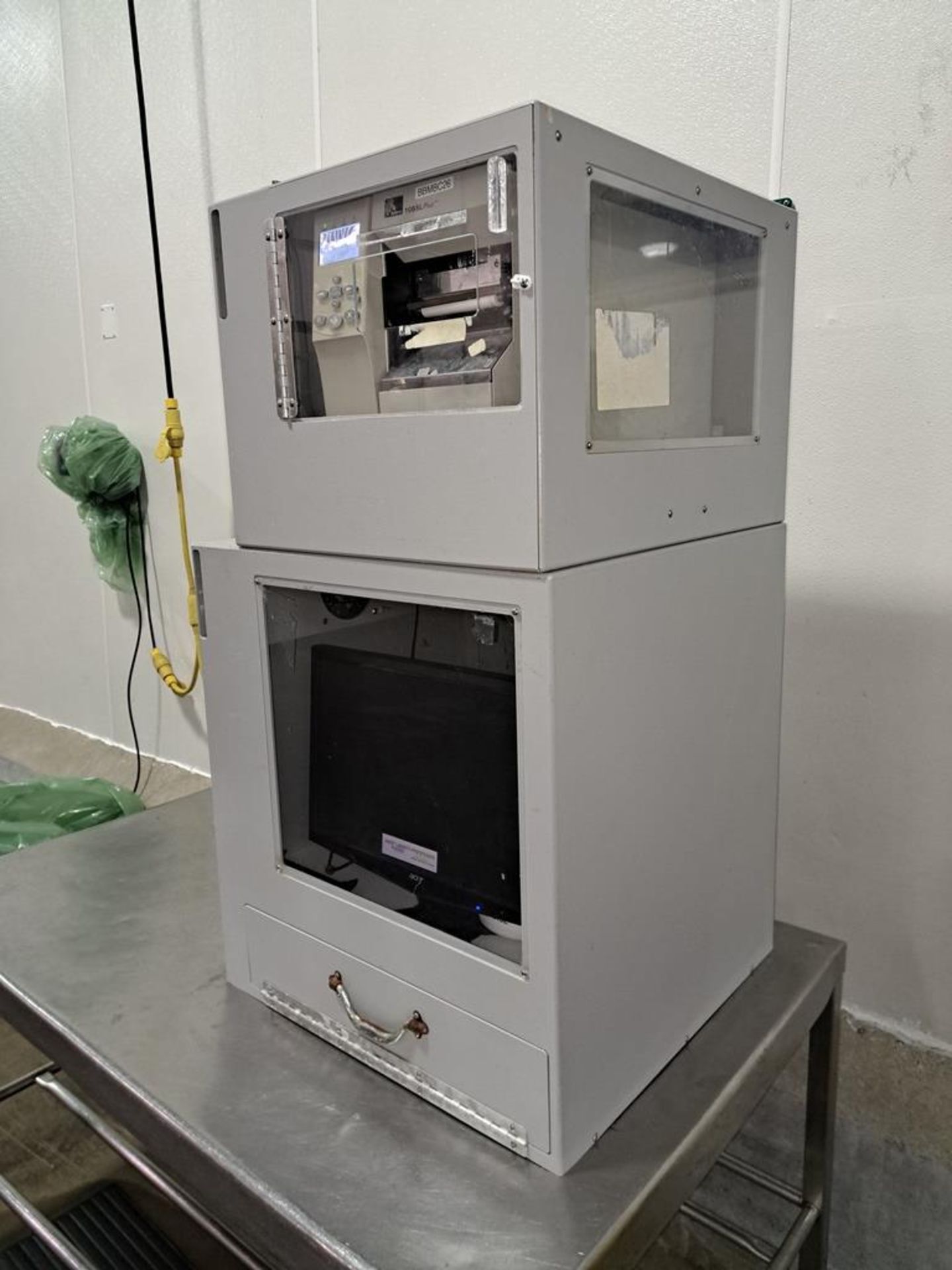 Zebra Mdl. 105SL Plus Label Printer with keyboard and monitor (Located in Bolingbrook, IL)(Loading - Image 2 of 3