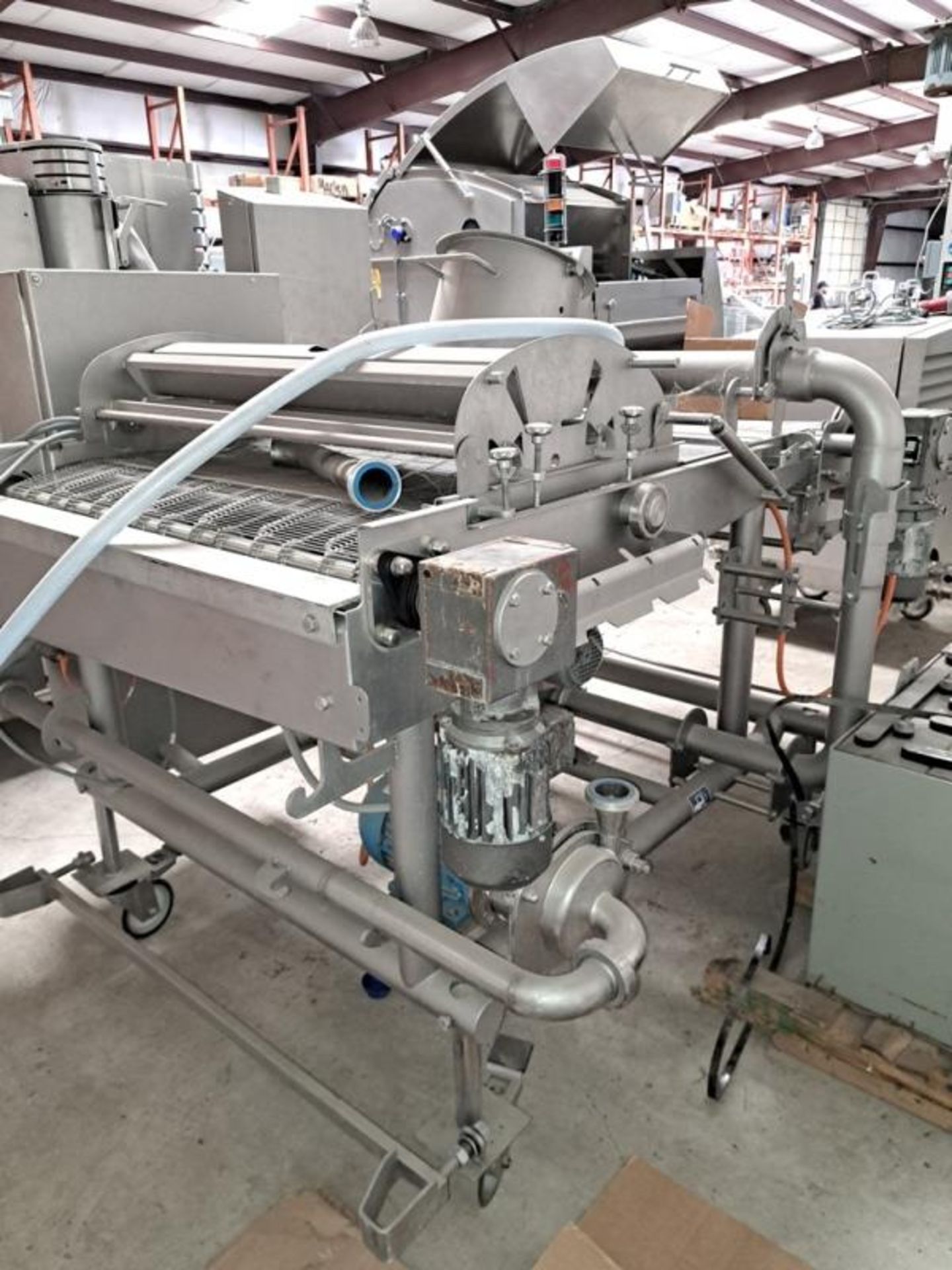 GEA Opti-Coater, 39" W X 7' L stainless steel conveyor, stainless steel centrifugal pump, 2" inlet/ - Image 3 of 5