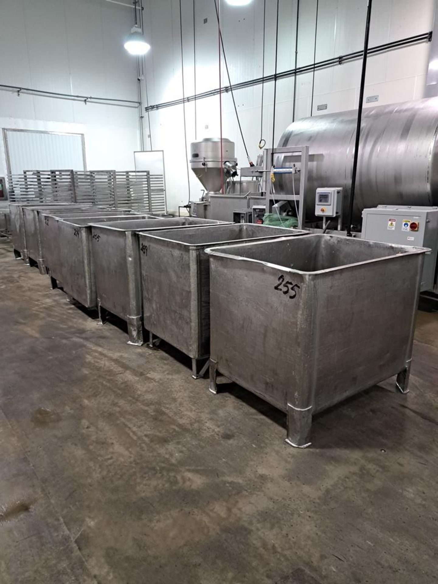 Stainless Steel Vats, 36" W X 47" L X 36" T (Located in Bolingbrook, IL)(Loading Fee $100.00- Rigger