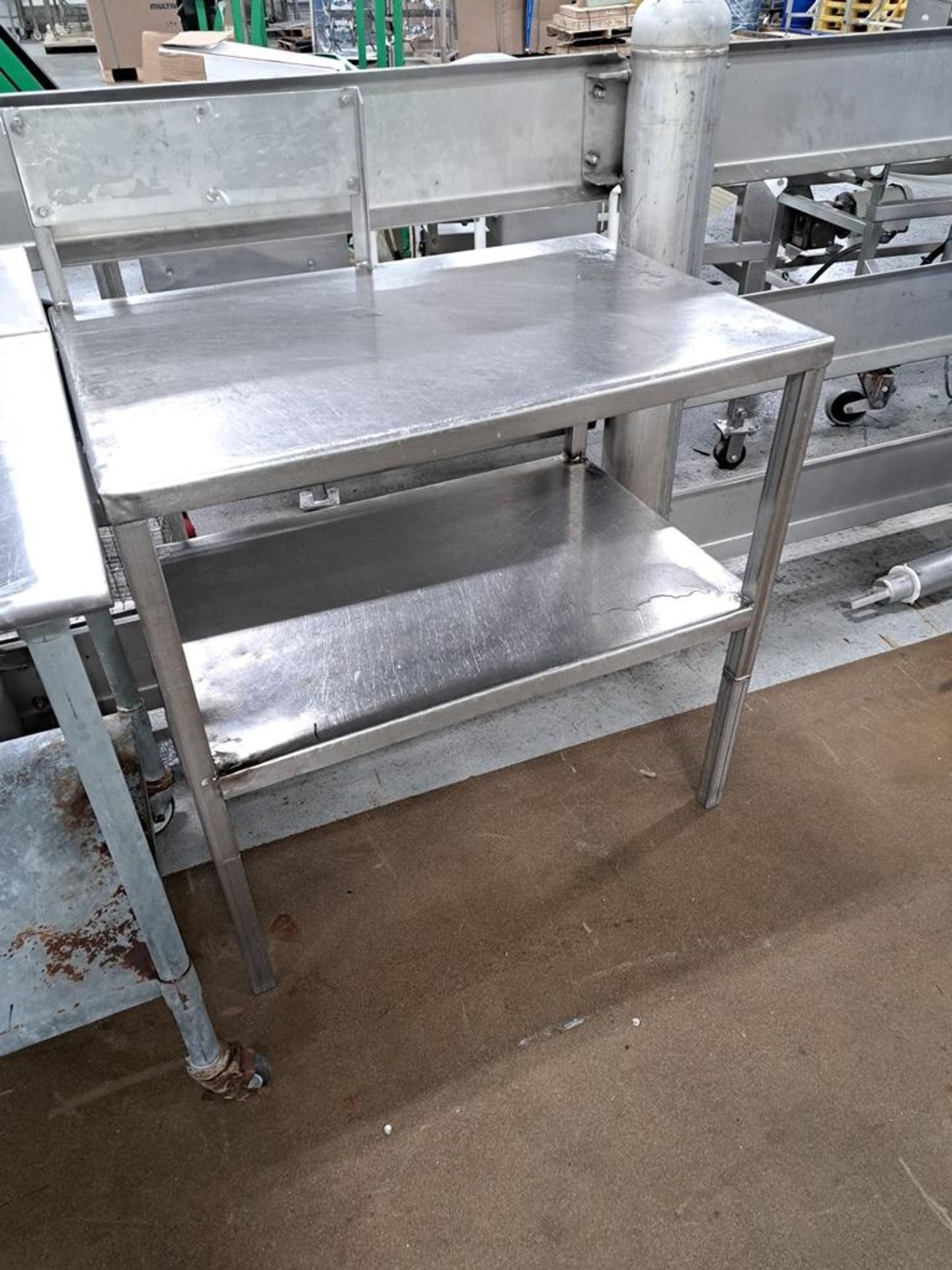 Lot Stainless Steel Table, (1) 30" W X 6' L X 39" T, (1) 26" W X 39" L X 39" T (Located in - Image 3 of 3