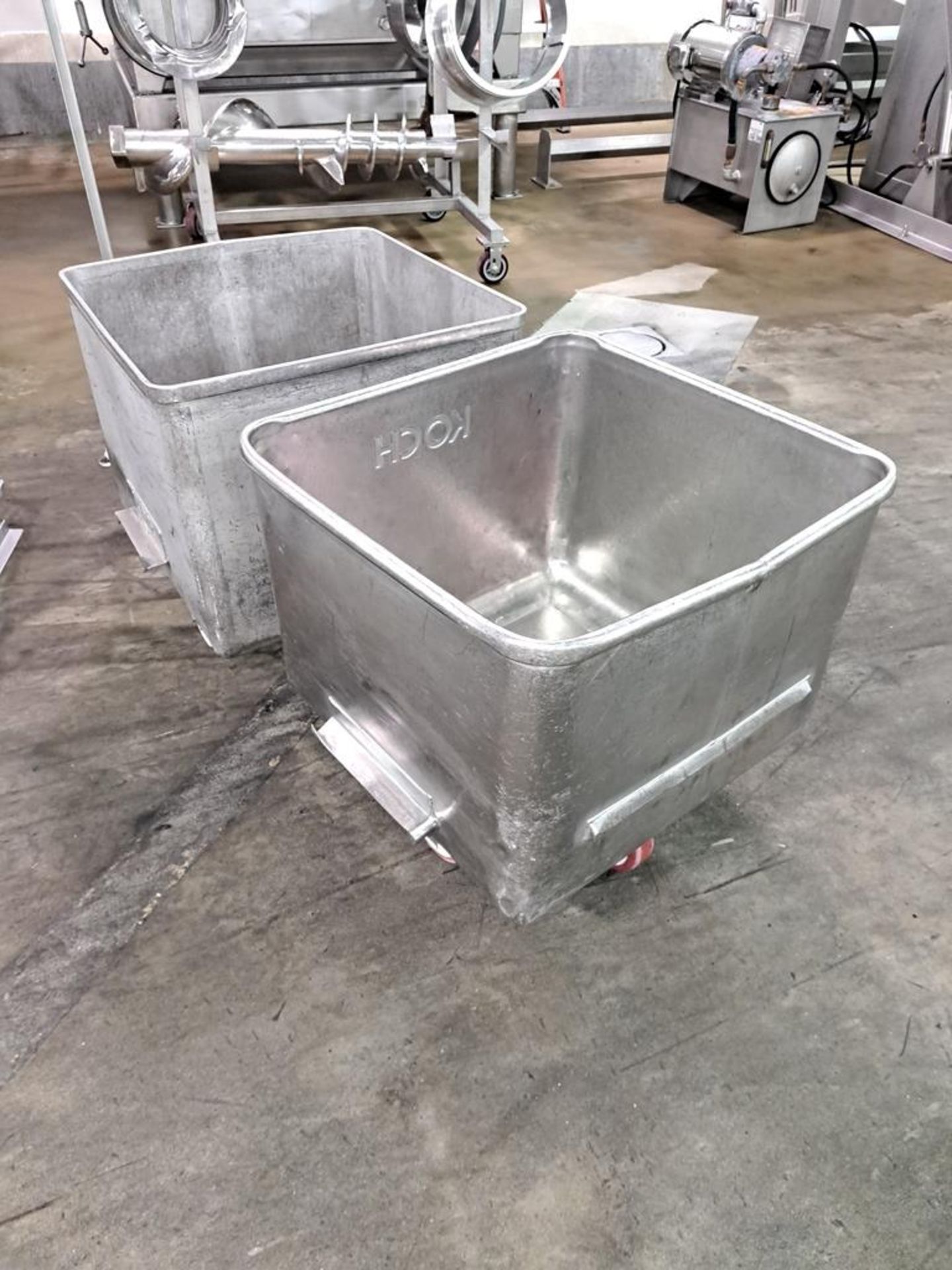 Stainless Steel Dump Buggies, 400 Lb. capacity (Located in Bolingbrook, IL)(Loading Fee $50.00-