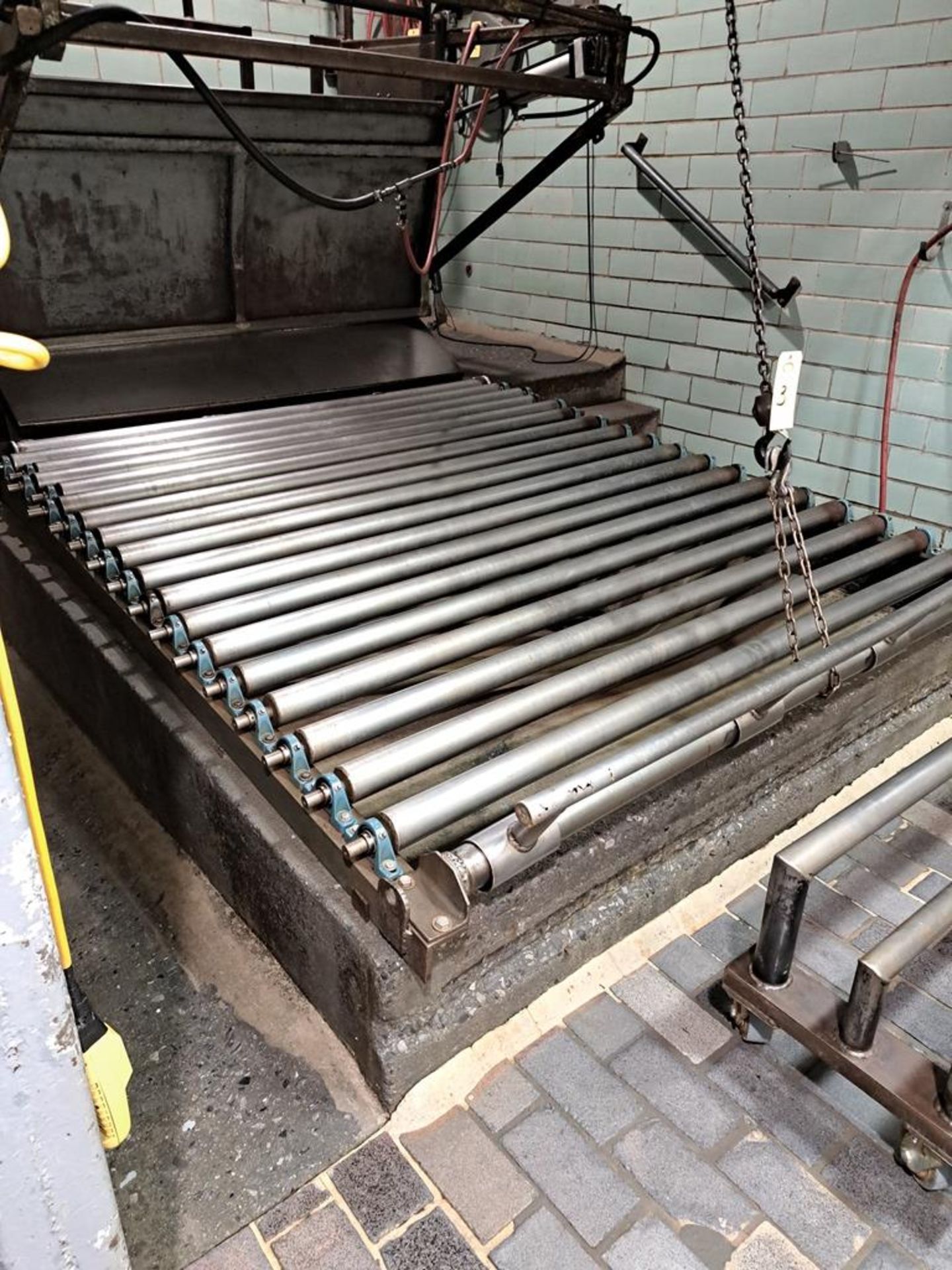 Stainless Steel Landing Table with rollers, 7' W X 8' L (Required Loading Fee $250.00 Rigger: Norm - Image 2 of 2