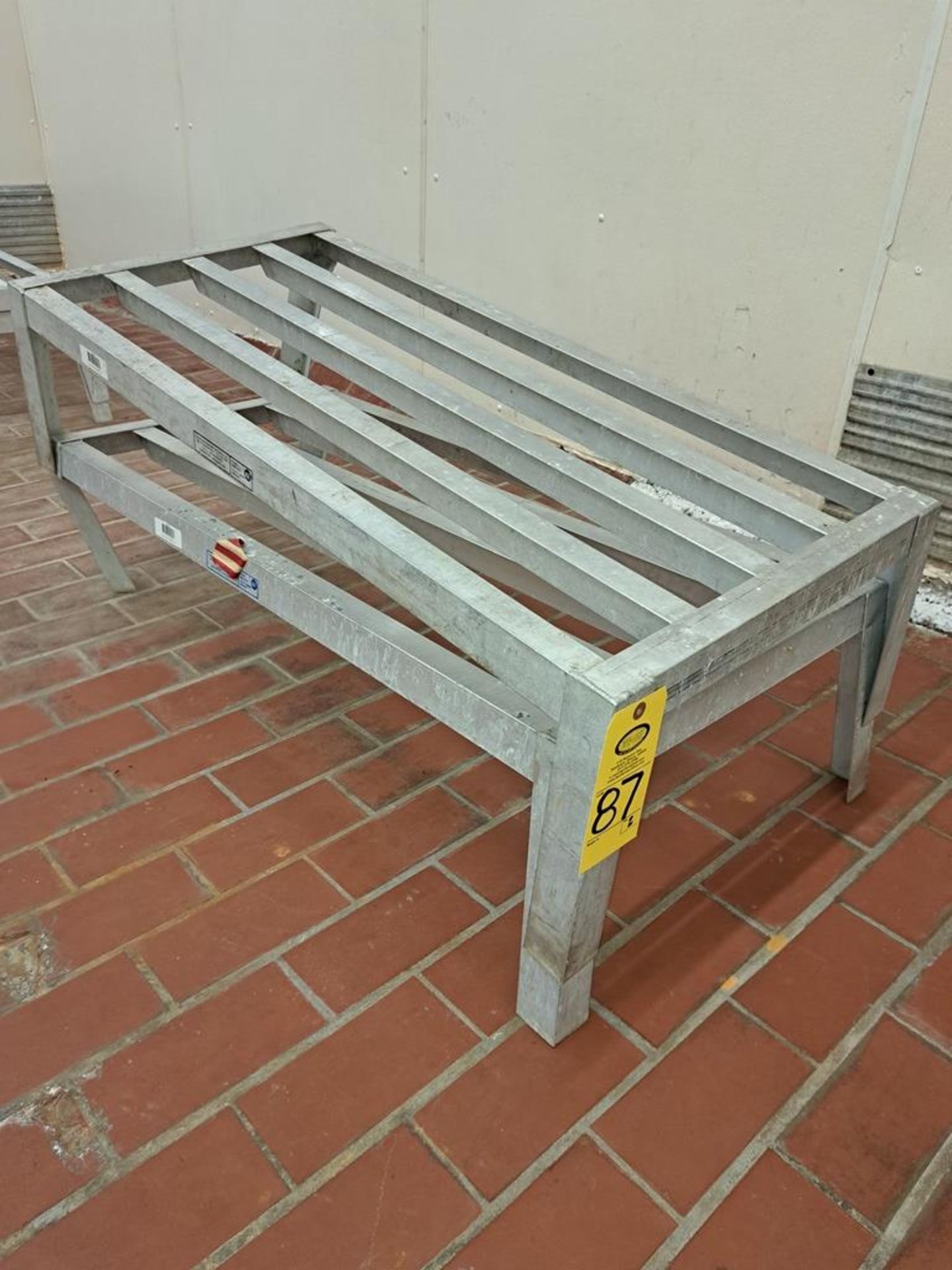 Aluminum Dunnage Racks, 22" W X 45" LX 12" T (bent legs) (Required Loading Fee $25.00 Rigger: Norm