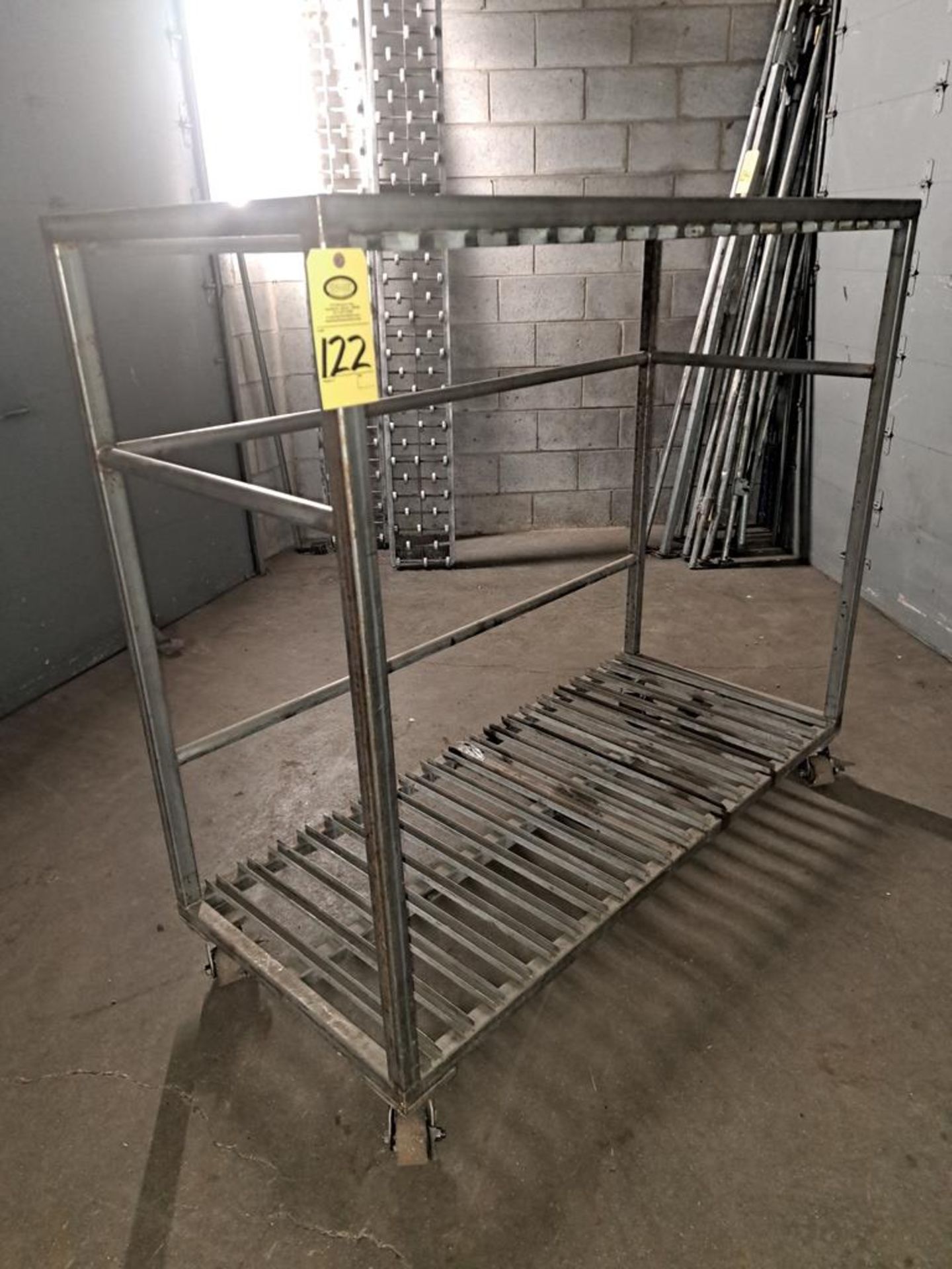 Stainless Steel Parts Cart, 27" W X 63" L X 57" T (Required Loading Fee $25.00 Rigger: Norm Pavlish,
