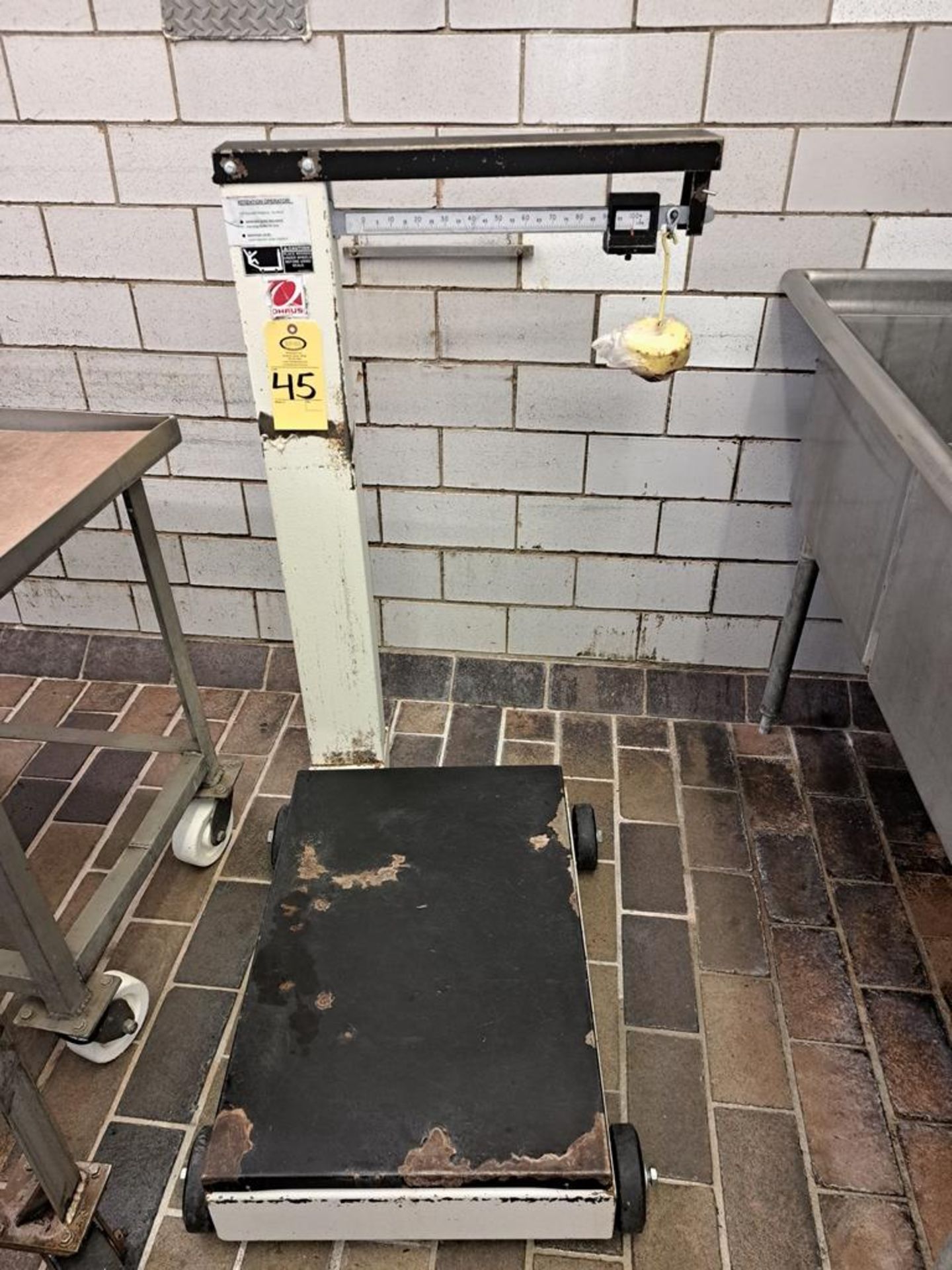 Ohaus Portable Platform Scale, 100 Lb. capacity (Required Loading Fee $50.00 Rigger: Norm Pavlish,