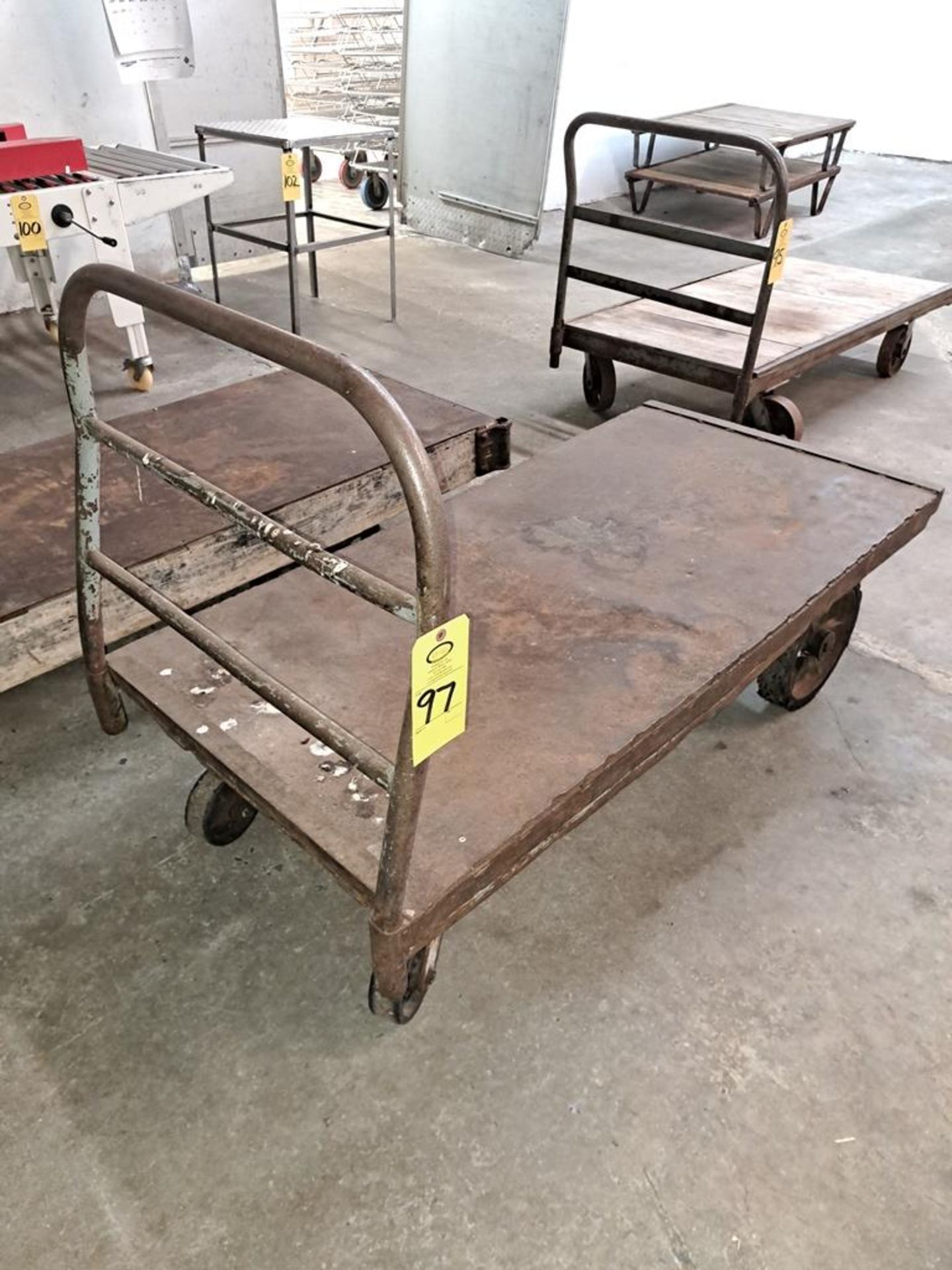 Steel Cart, 30" W X 5' L X 14" T (Required Loading Fee $25.00 Rigger: Norm Pavlish, Nebraska