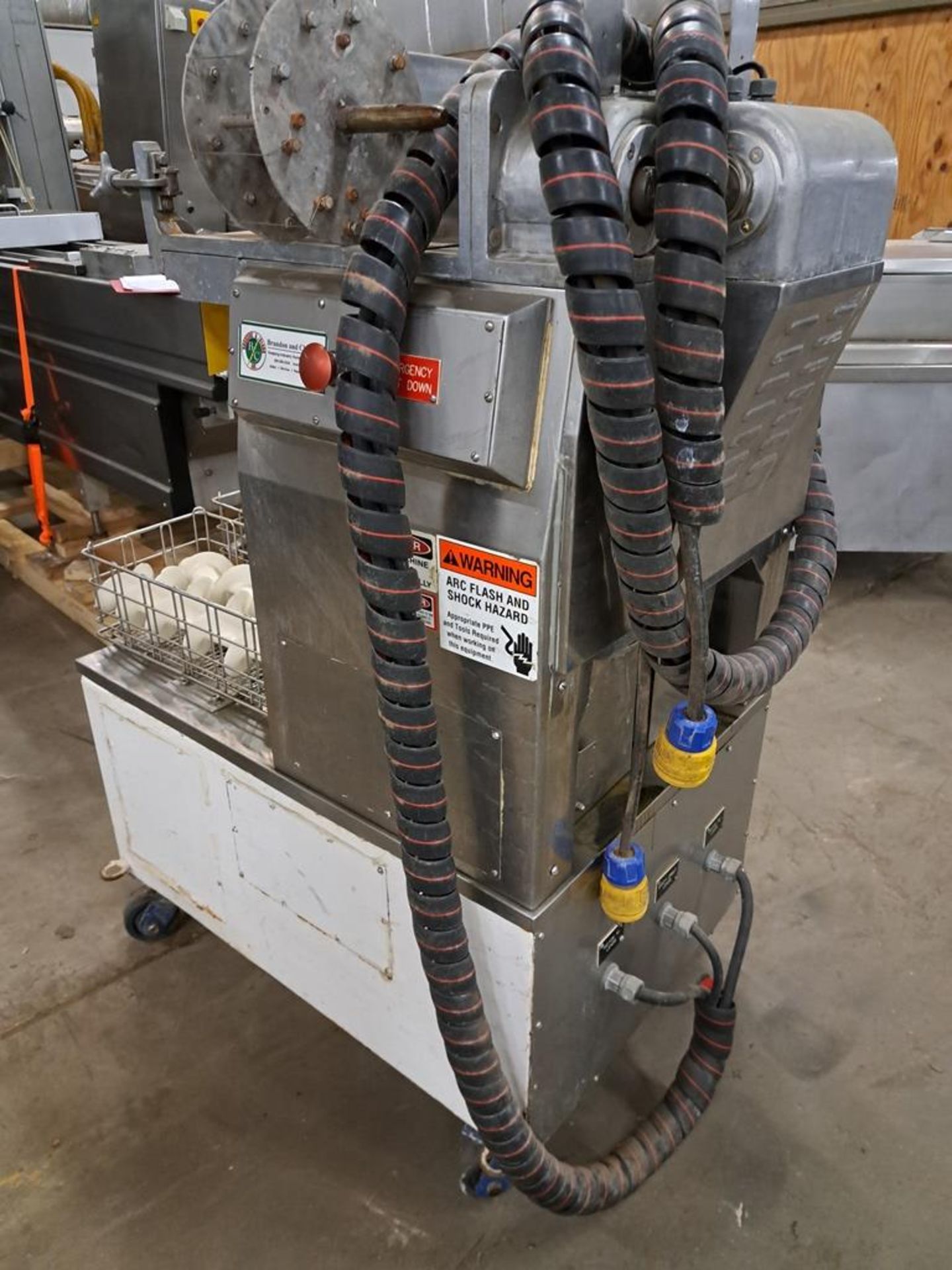 Rheon Mdl. KN200 Cornucopia Encrusting Machine with electrical box controller, 220 volts, 3 phase, - Image 3 of 12