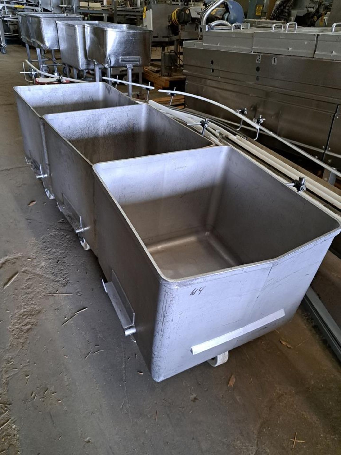 Stainless Steel Dump Buggies, 400 Lb. capacity Located In Sandwich, IL (Required Loading Fee: $30.