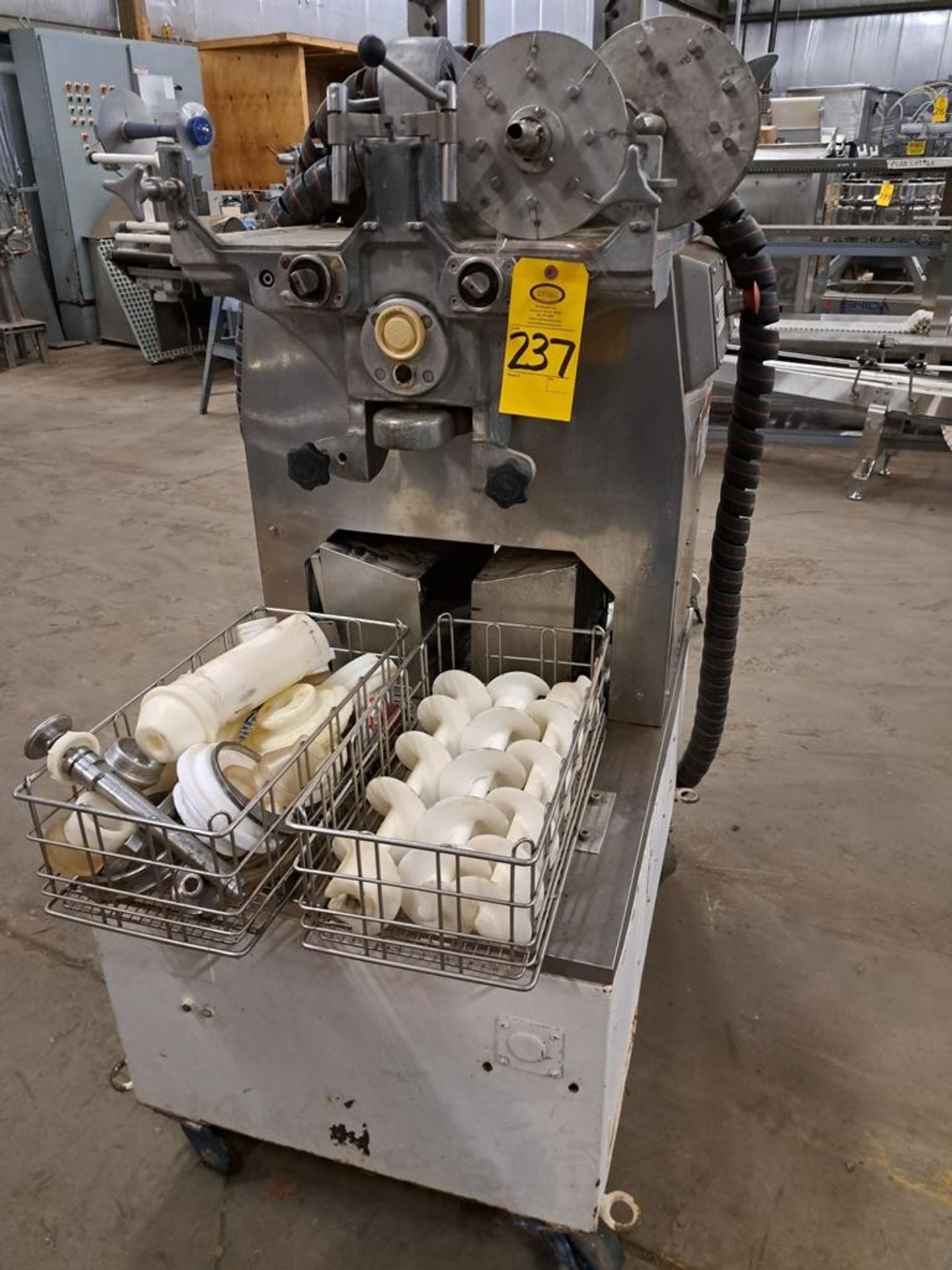 Rheon Mdl. KN200 Cornucopia Encrusting Machine with electrical box controller, 220 volts, 3 phase,