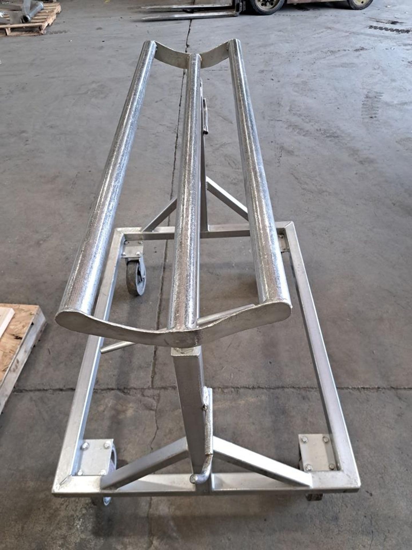 Stainless Steel Auger Cart, 48" Long carriage, Located In Plano, IL (Required Loading Fee: $25. - Image 3 of 3