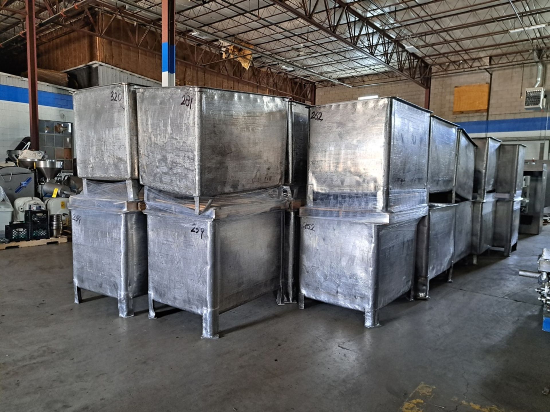 Stainless Steel Vats, 36" W X 48" L X 36" D Located In Plano (Required Loading Fee: $100.00) (