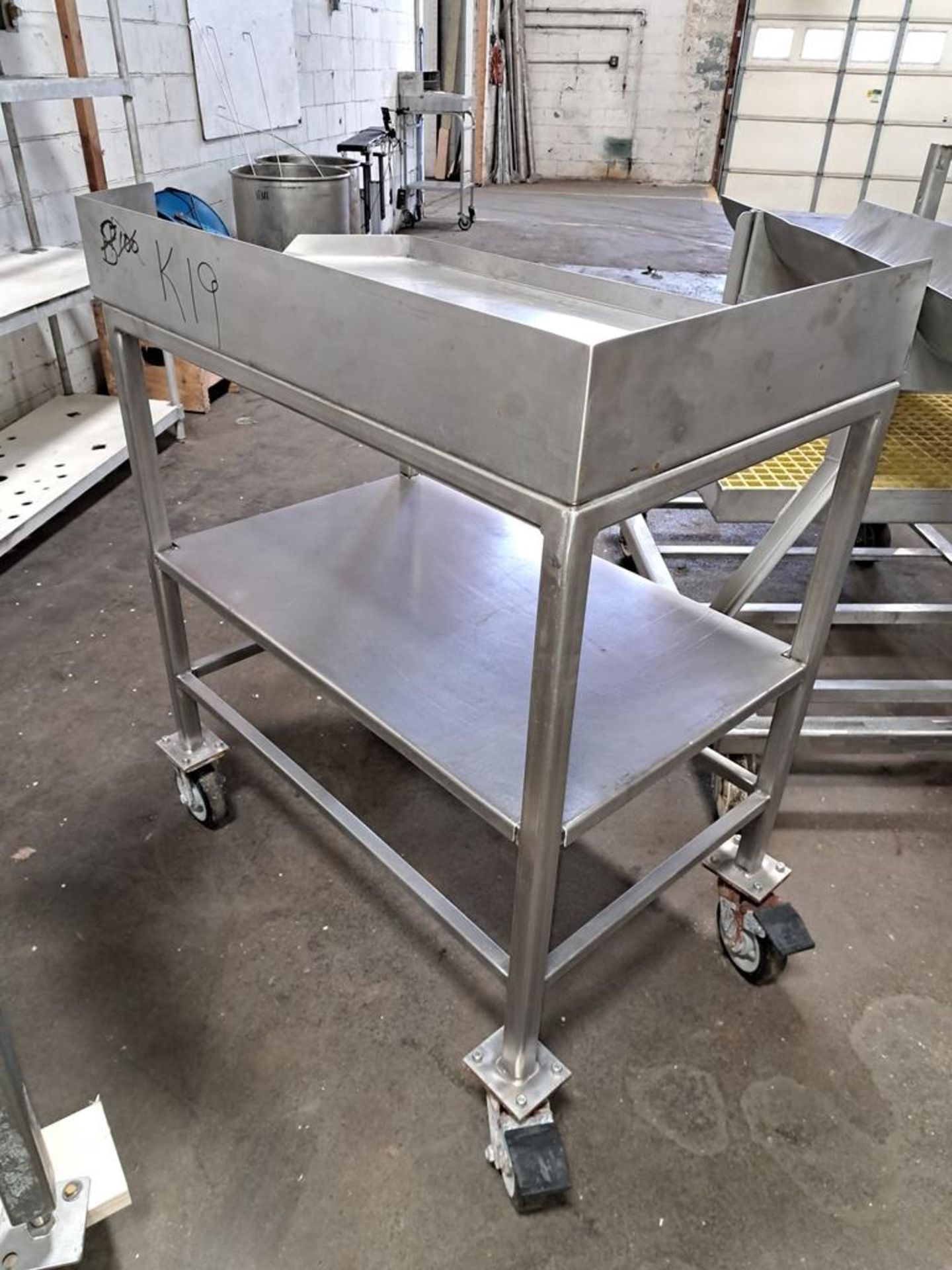 Stainless Steel Cart, 24" Wide X 44" Long X 4' Tall, Located In Plano, IL (Required Loading Fee: $ - Image 2 of 2