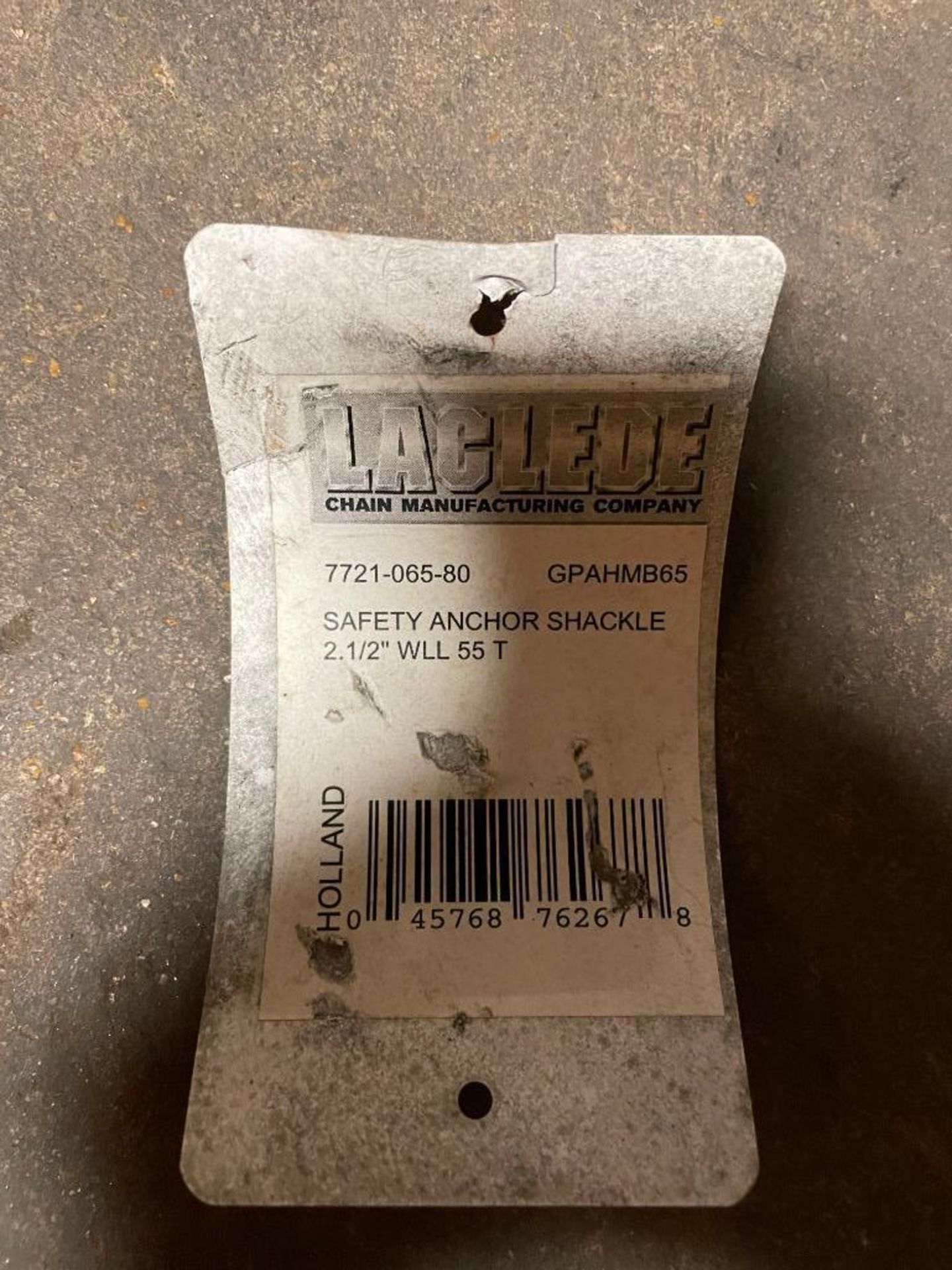 (7) 2-1/2" SCREW PIN ANCHOR SHACKLE- 55 TON BRAND/MODEL: LACLEDE CHAIN MFG INFORMATION: WORKING LOAD - Image 10 of 10