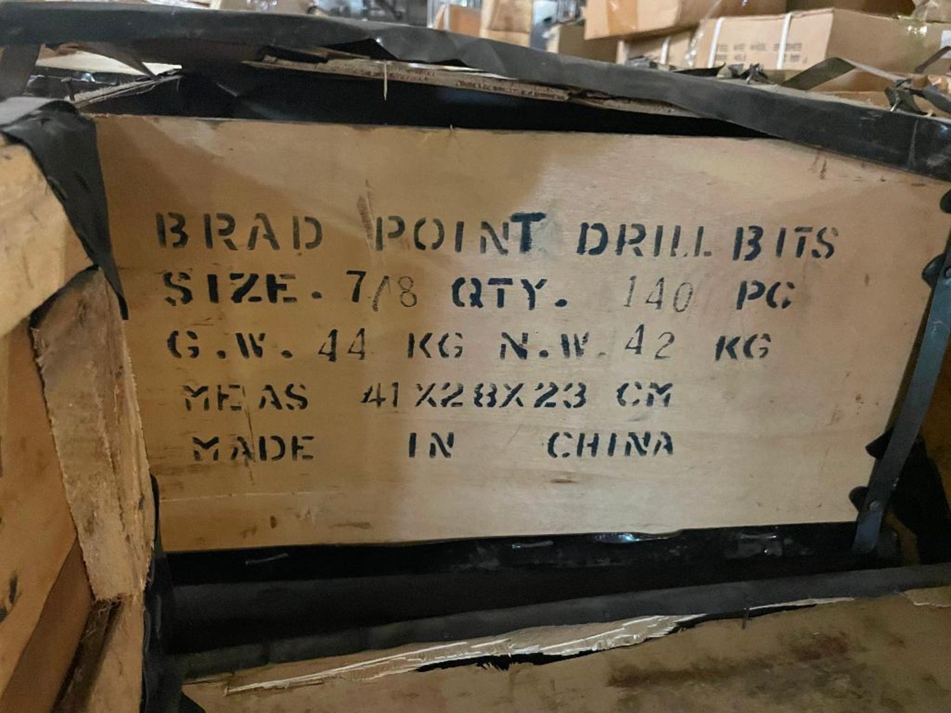 (4) CASES OF 7/8" BRAD POINT DRILL BITS. 140 PER CASE. ADDITIONAL INFORMATION 560 TOTAL IN LOT THIS - Image 2 of 2