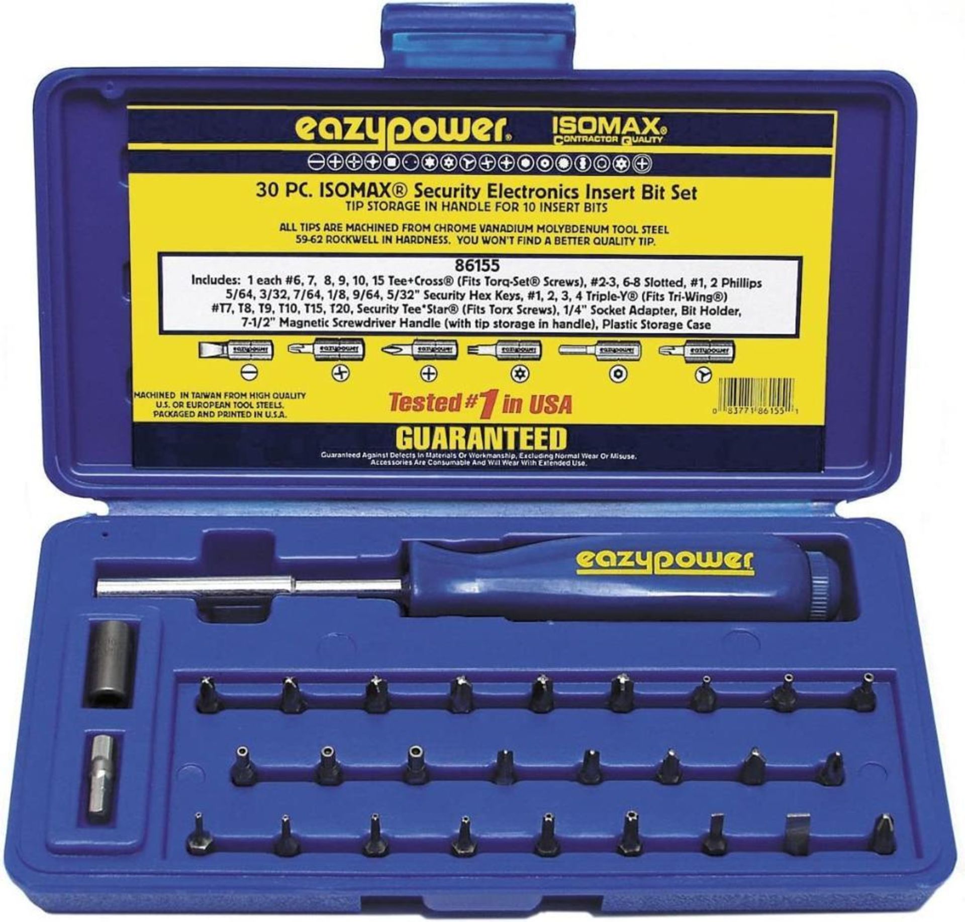 (40) EAZY POWER 30 PIECE SCREW DRIVE TOOL KIT BRAND / MODEL: EAZY POWER 79551 THIS LOT IS: SOLD BY T