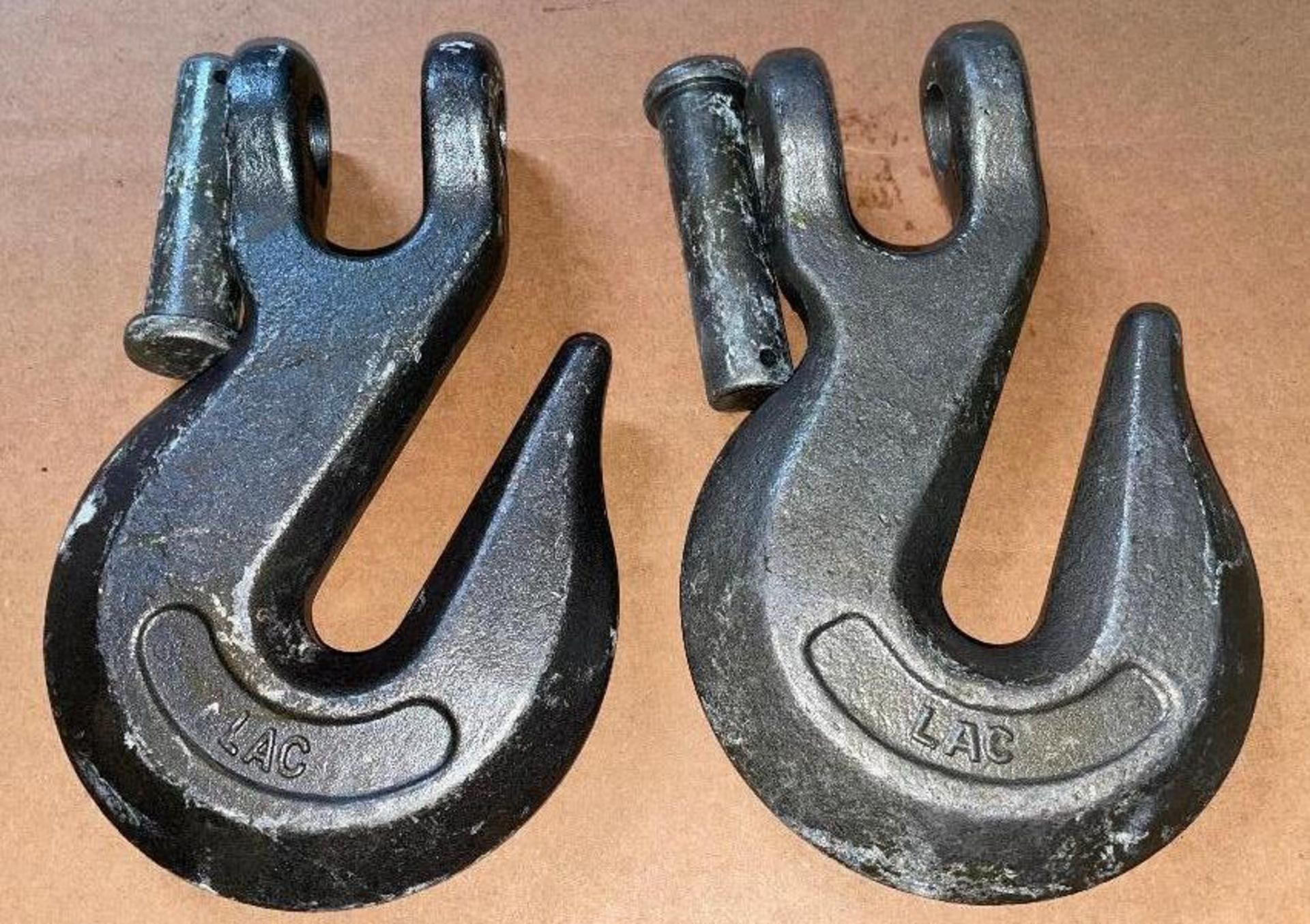 (10) LACLEDE CHAIN FORGED STEEL CLEVIS GRAB HOOKS FOR LOAD BINDINGS BRAND / MODEL: LACLEDE CHAIN ADD