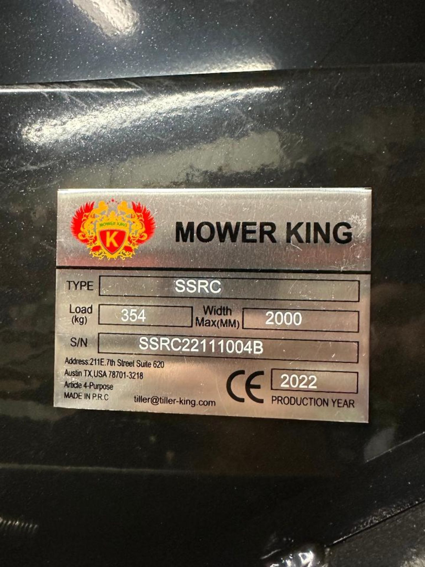 72" HYDRAULIC SKID STEER BRUSH CUTTER ATTACHMENT BRAND/MODEL: MOWER KING SSRC INFORMATION: NEW RETAI - Image 5 of 5