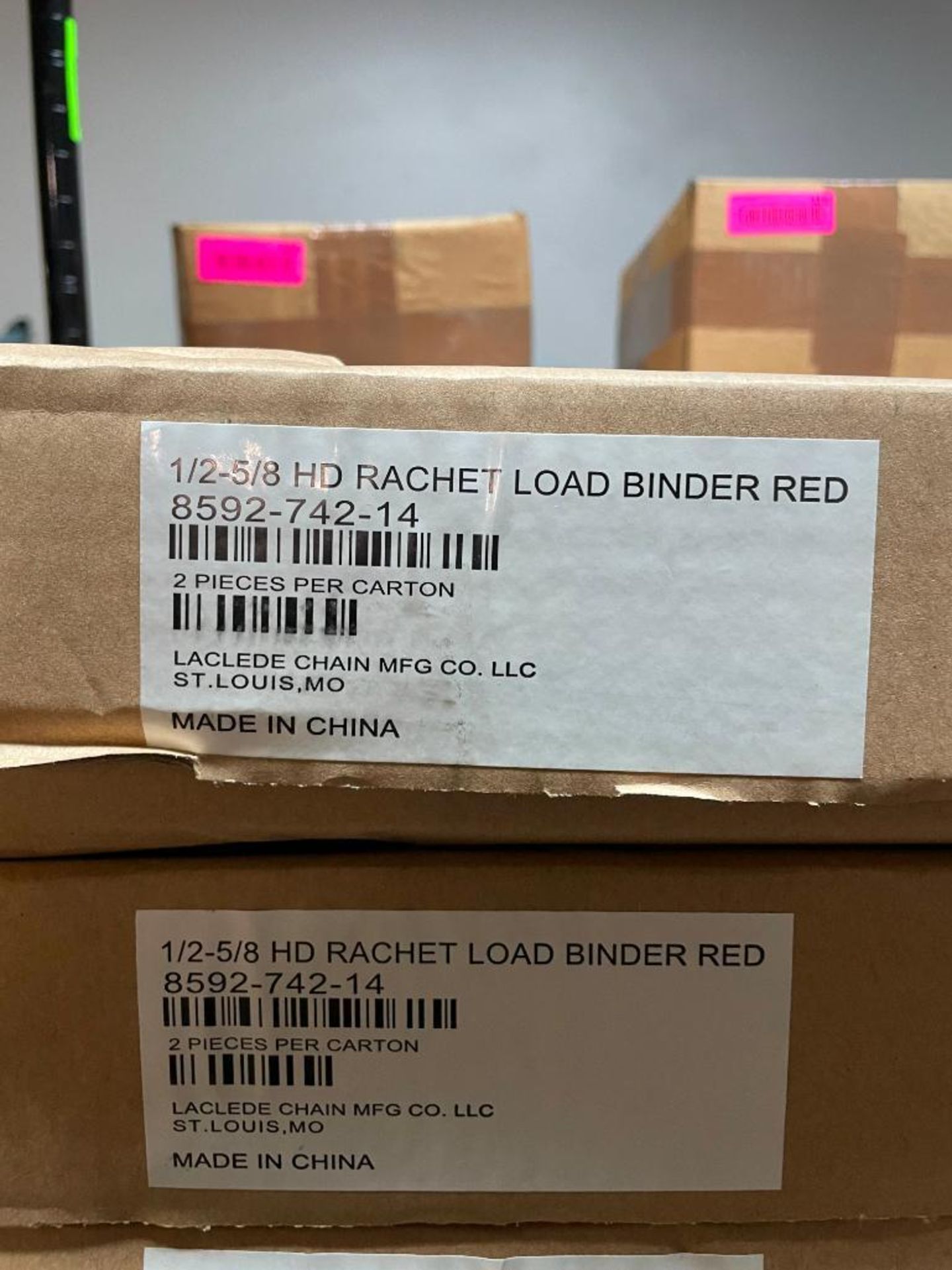 DESCRIPTION: (2) 1/2-5/8" HD RATCHET LOAD BINDER (2-PACK) BRAND/MODEL: LACLEDE CHAIN CO SIZE: 1/2-5/ - Image 10 of 10