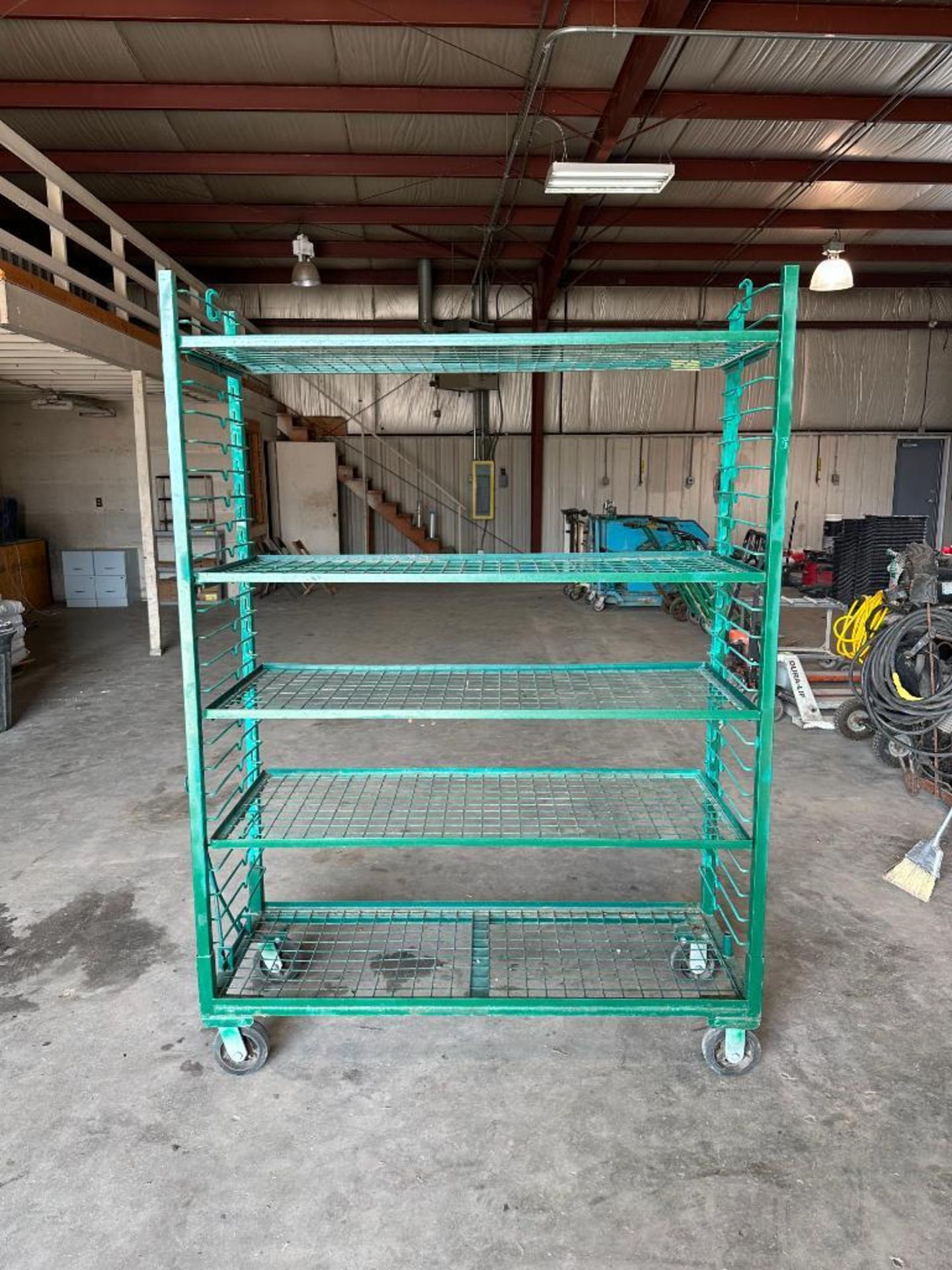 5-TIER HEAVY DUTY SHELVING RACK ON CASTERS SIZE: 60" X 21" X 80" LOCATION: MAIN WAREHOUSE - Image 2 of 3