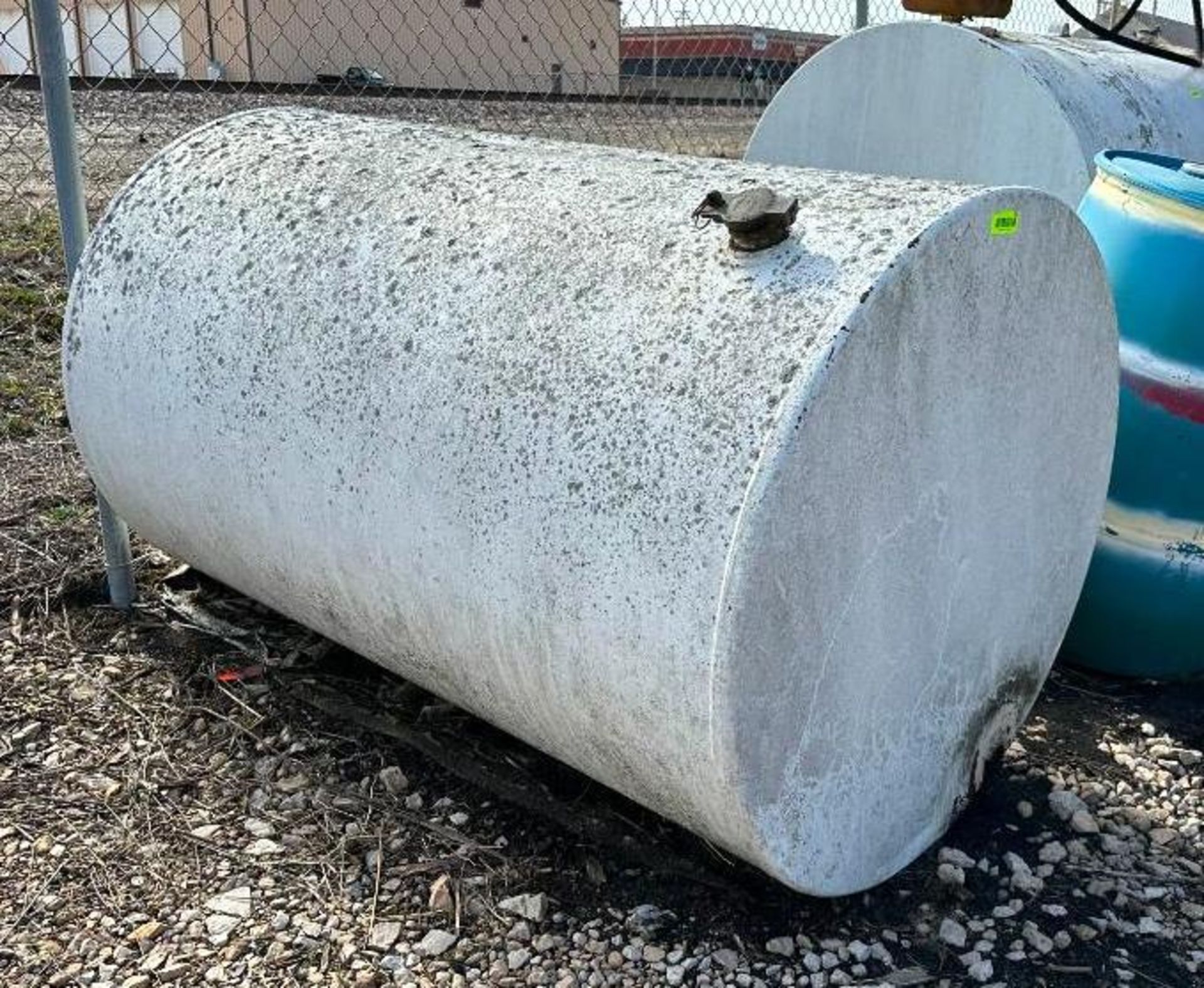 60" X 36" METAL FUEL TANK INFORMATION: DIESEL FUEL WAS STORED IN THIS TANK SIZE: 60" X 36" LOCATION: