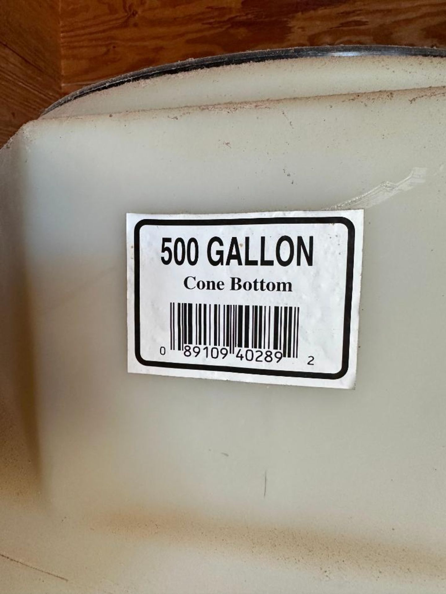 500 GALLON CONE BOTTOM STORAGE TANK SIZE: 500 GALLON LOCATION: WAREHOUSE #2 - Image 10 of 10