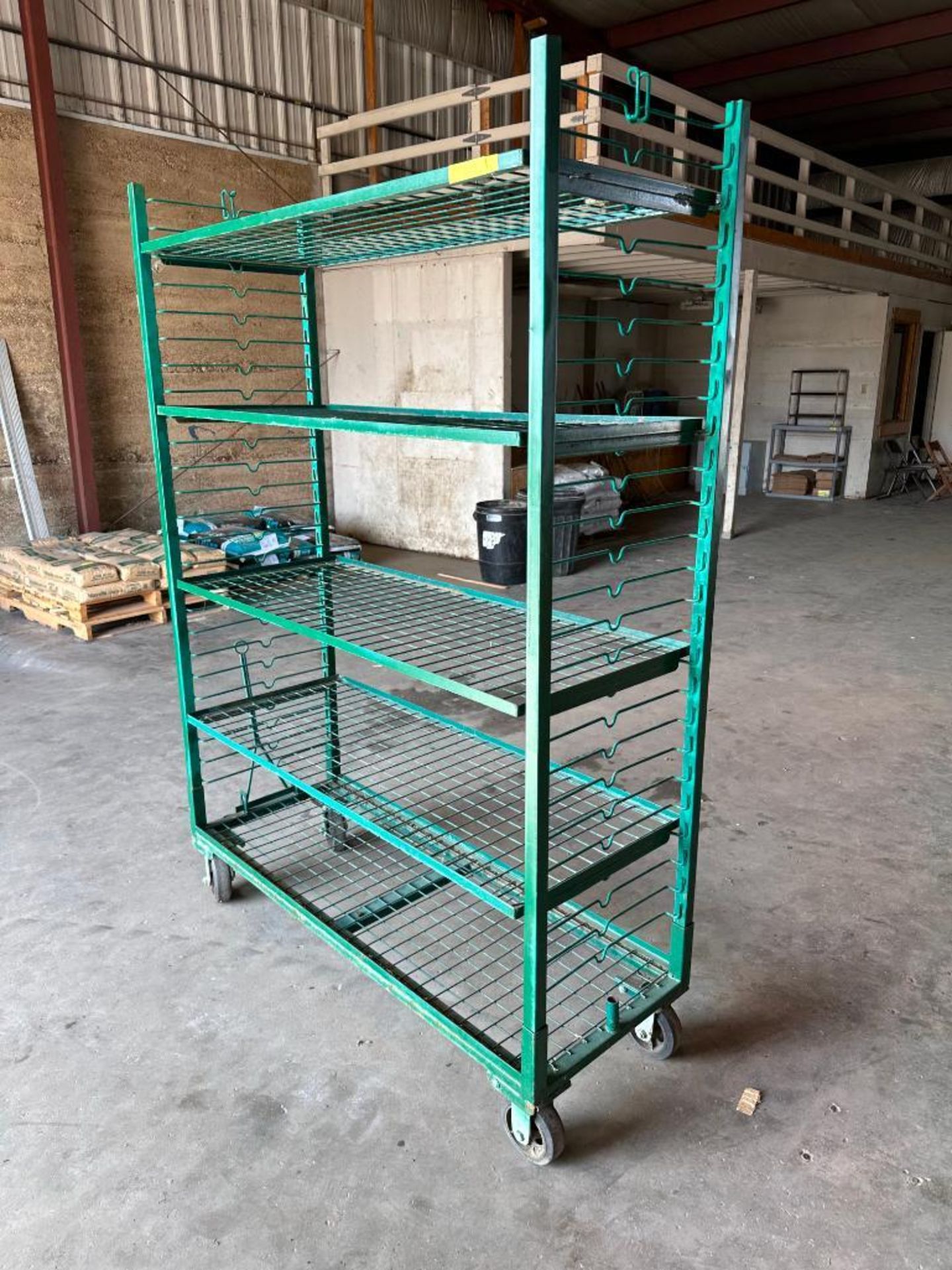 5-TIER HEAVY DUTY SHELVING RACK ON CASTERS SIZE: 60" X 21" X 80" LOCATION: MAIN WAREHOUSE - Image 4 of 9